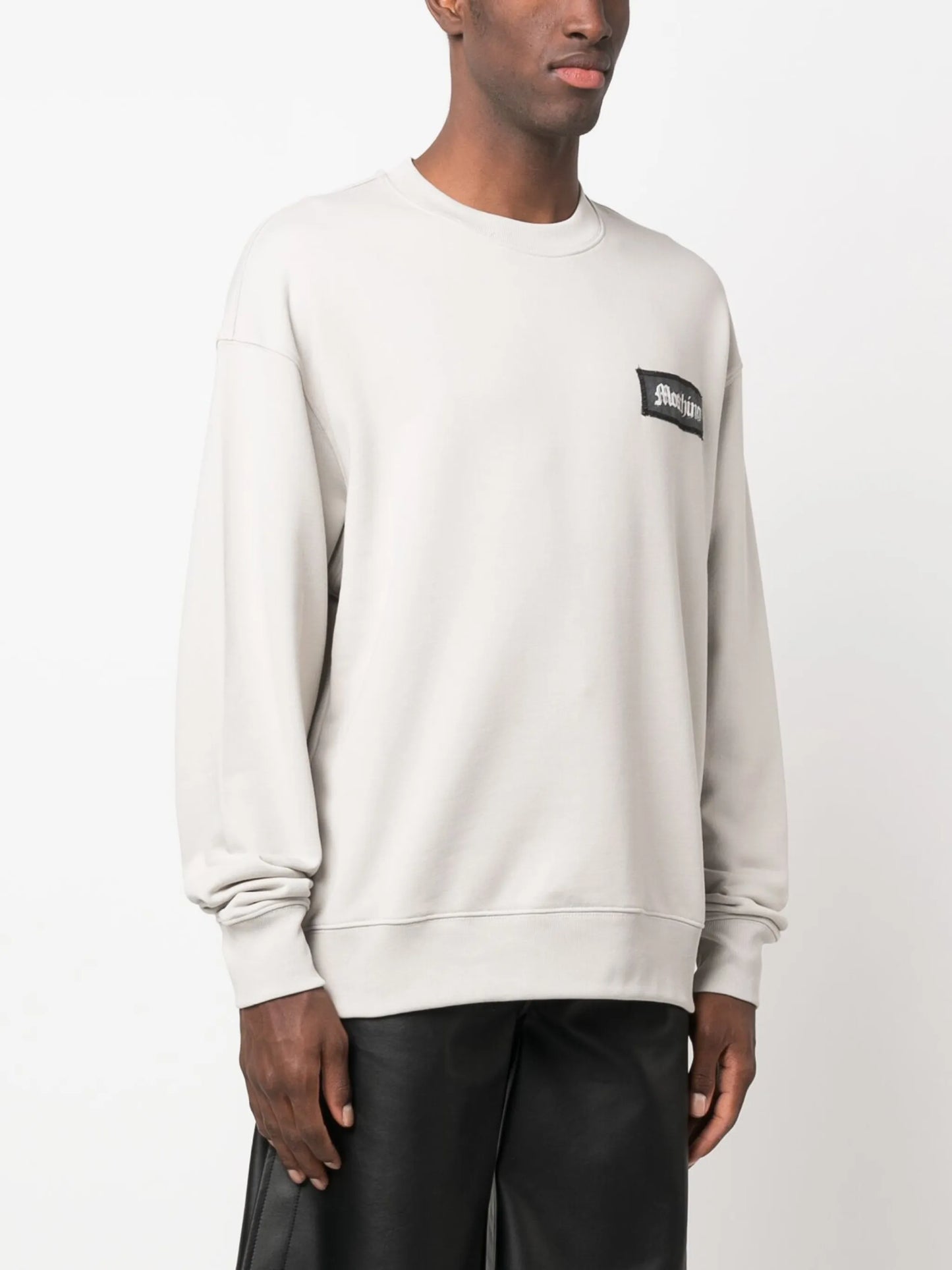 logo-patch organic-cotton jumper
