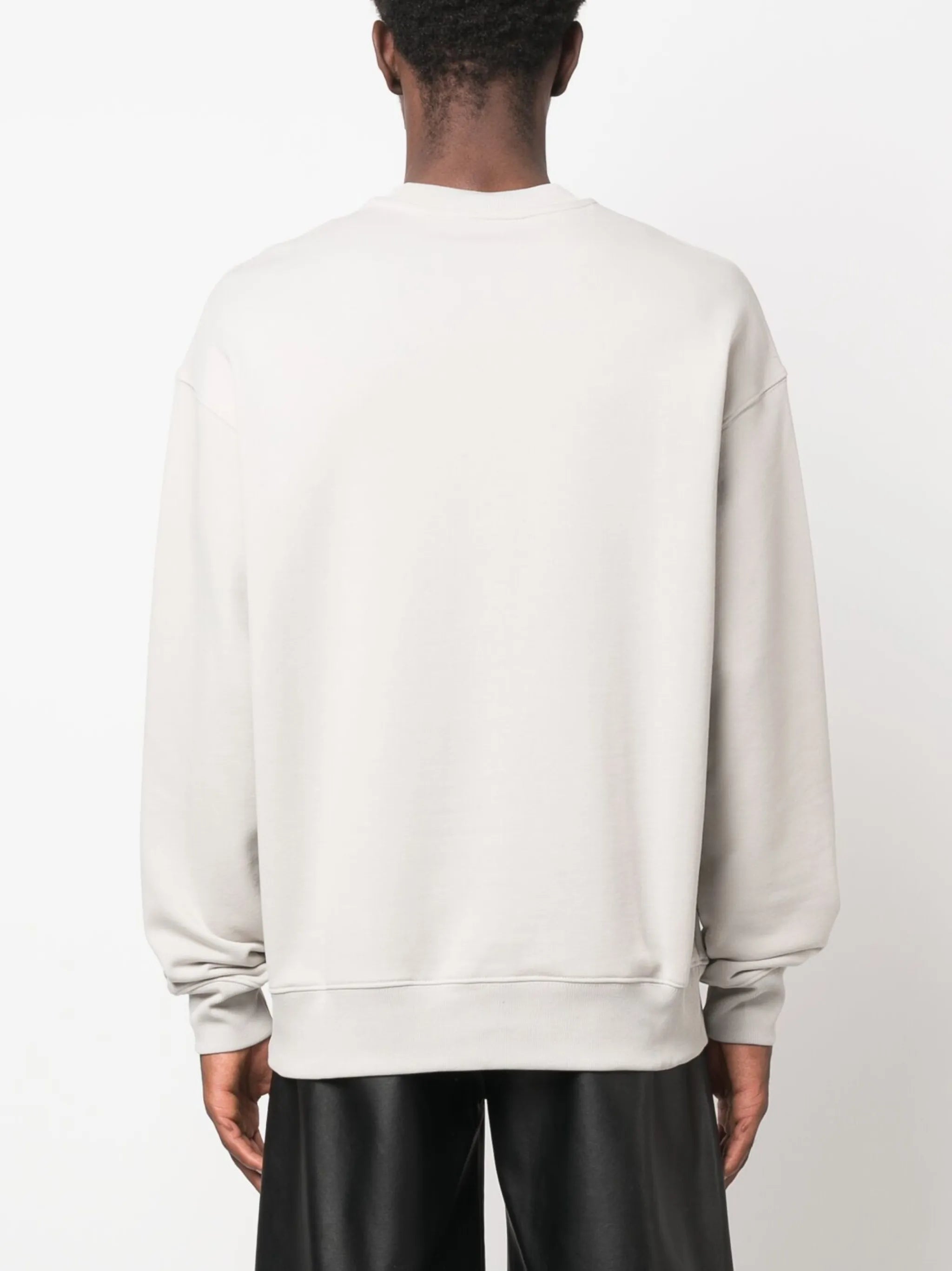 logo-patch organic-cotton jumper