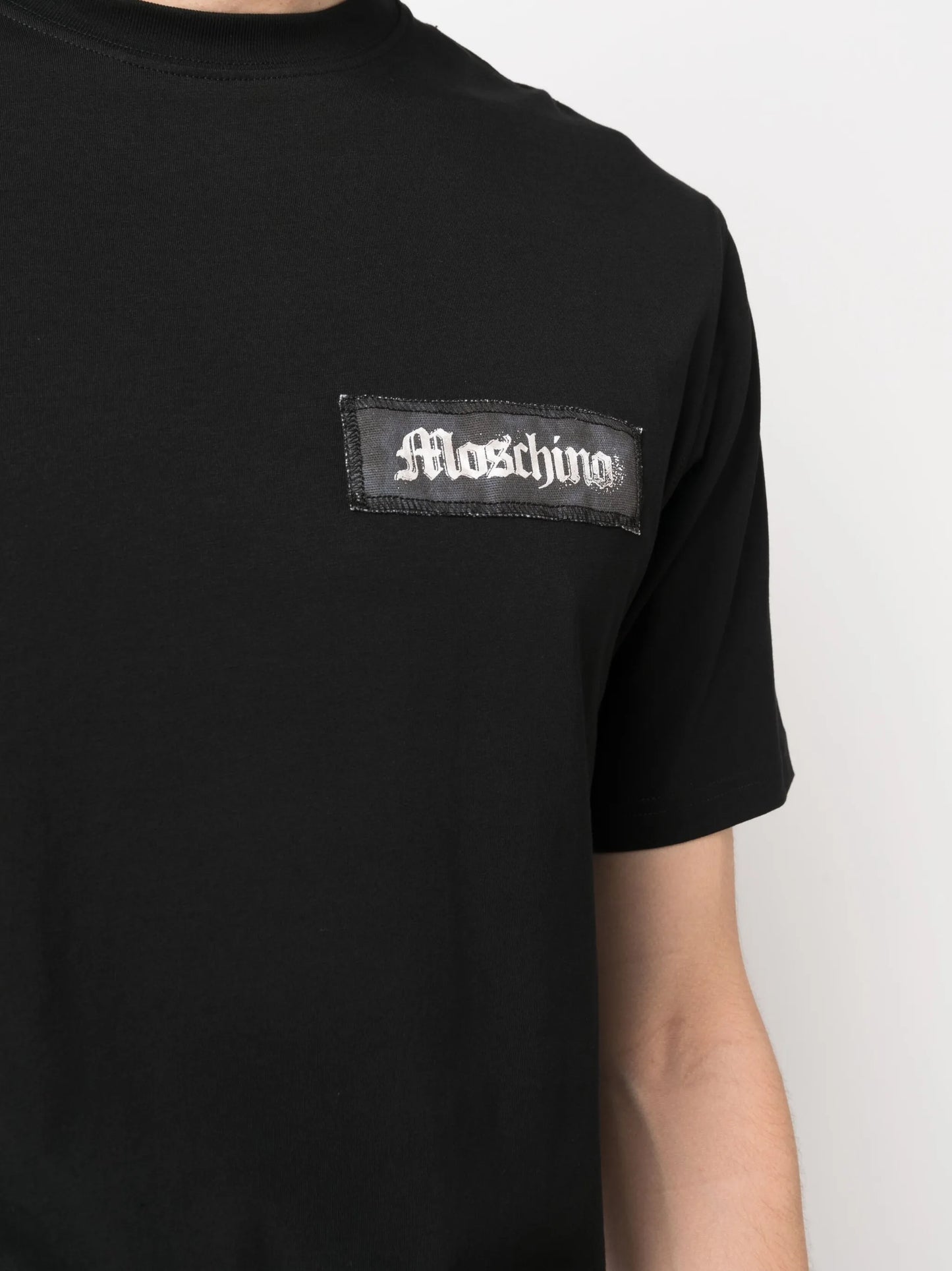 logo-patch organic-cotton T-shirt
