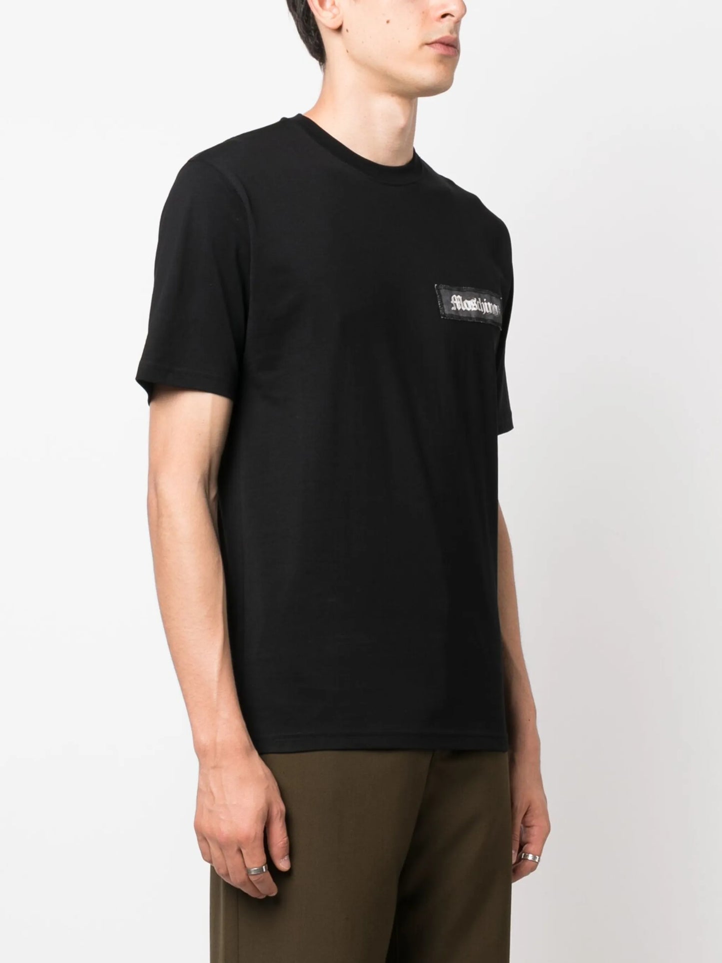 logo-patch organic-cotton T-shirt