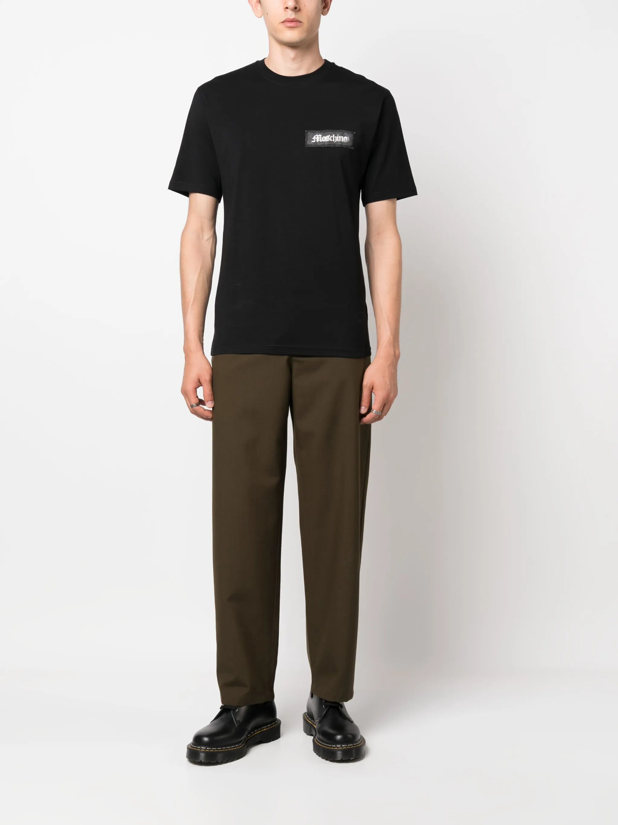 logo-patch organic-cotton T-shirt