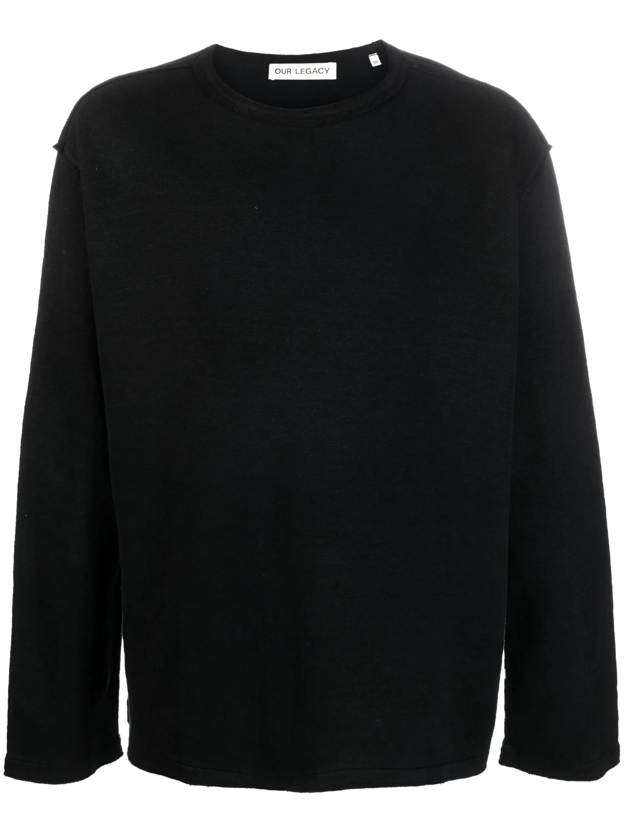 long-sleeve crew-neck sweatshirt