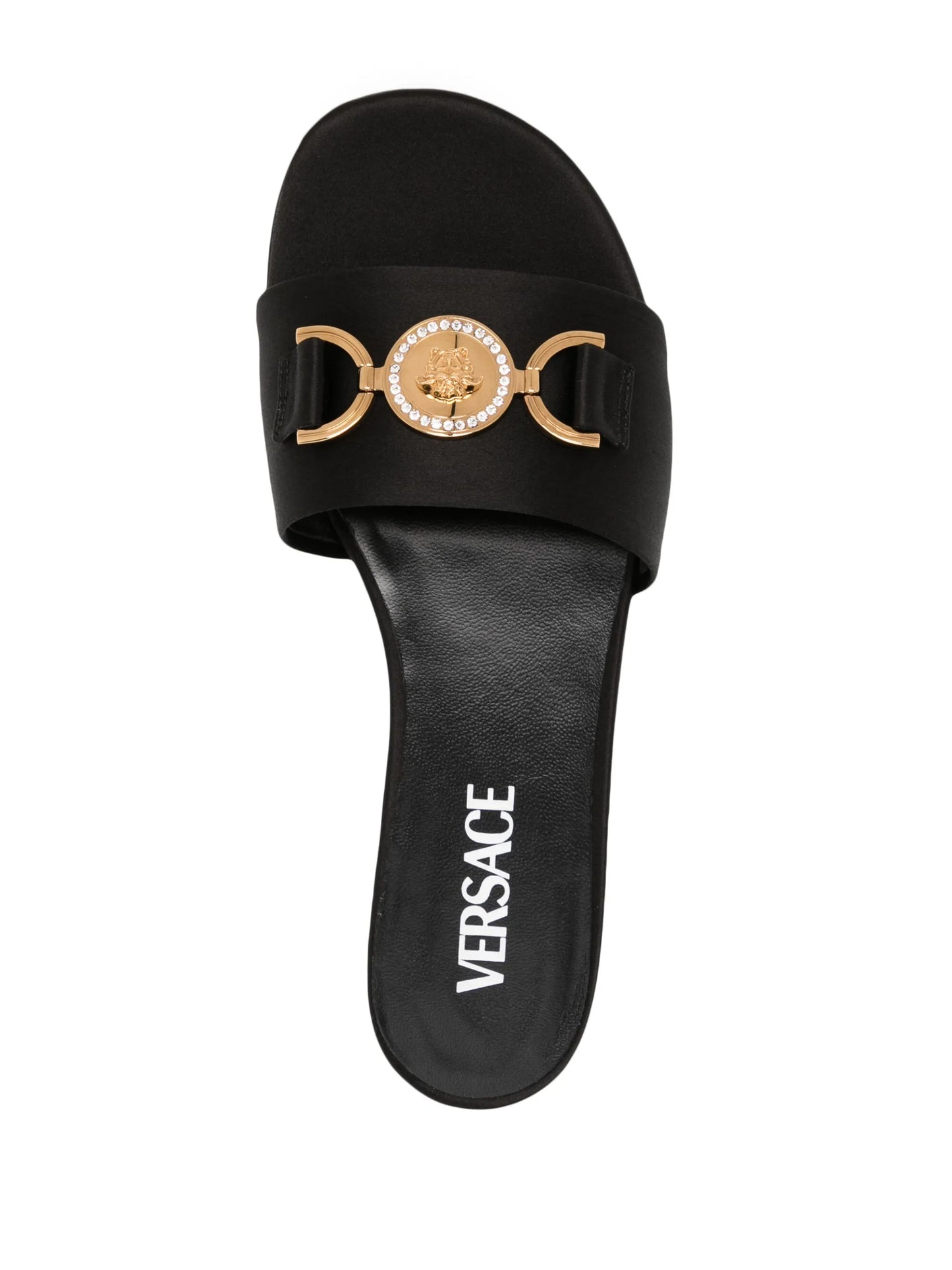 Medusa '95 satin flat sandals