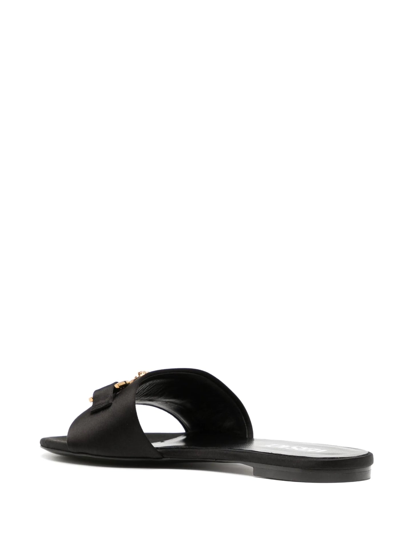 Medusa '95 satin flat sandals