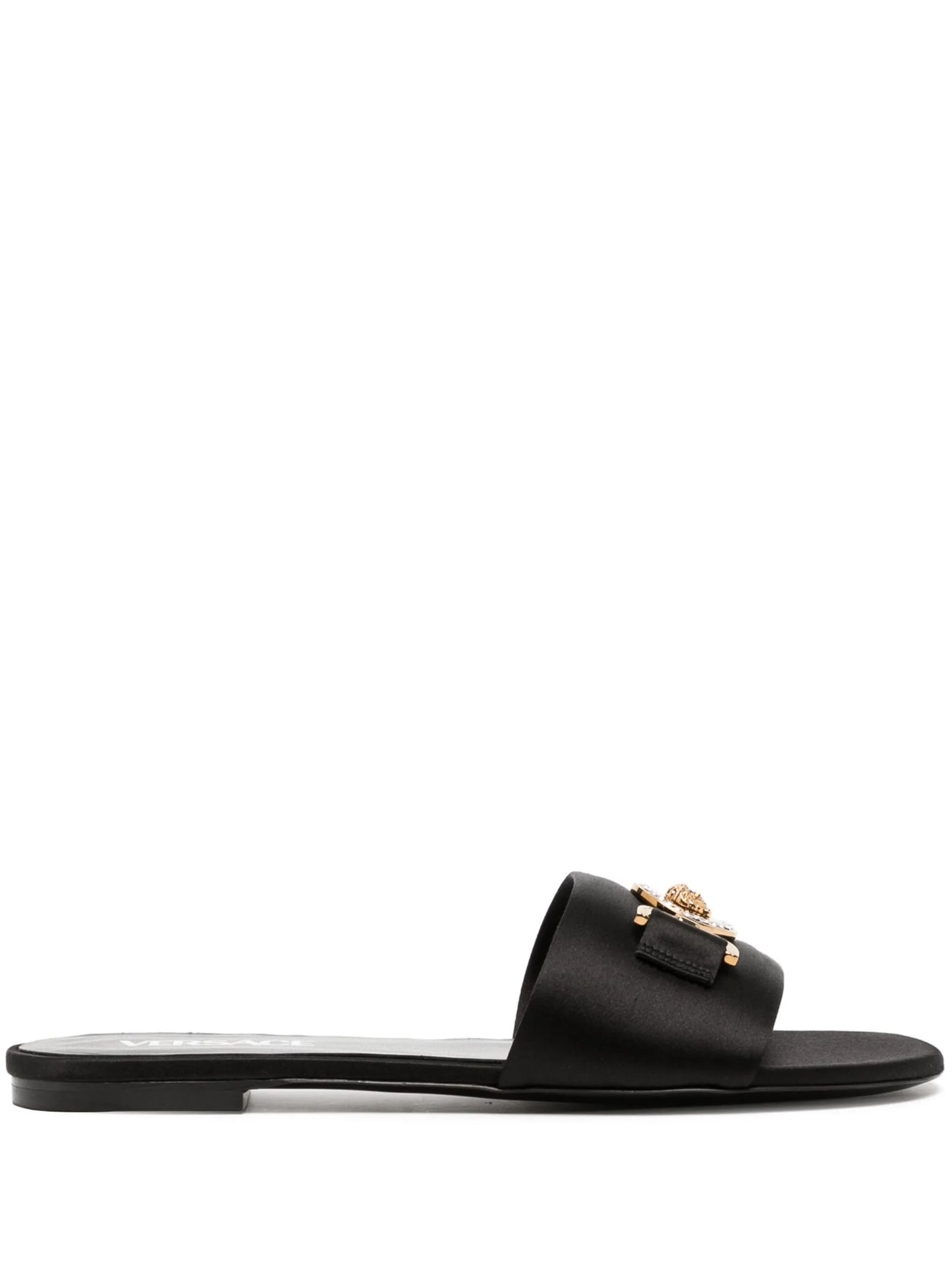 Medusa '95 satin flat sandals