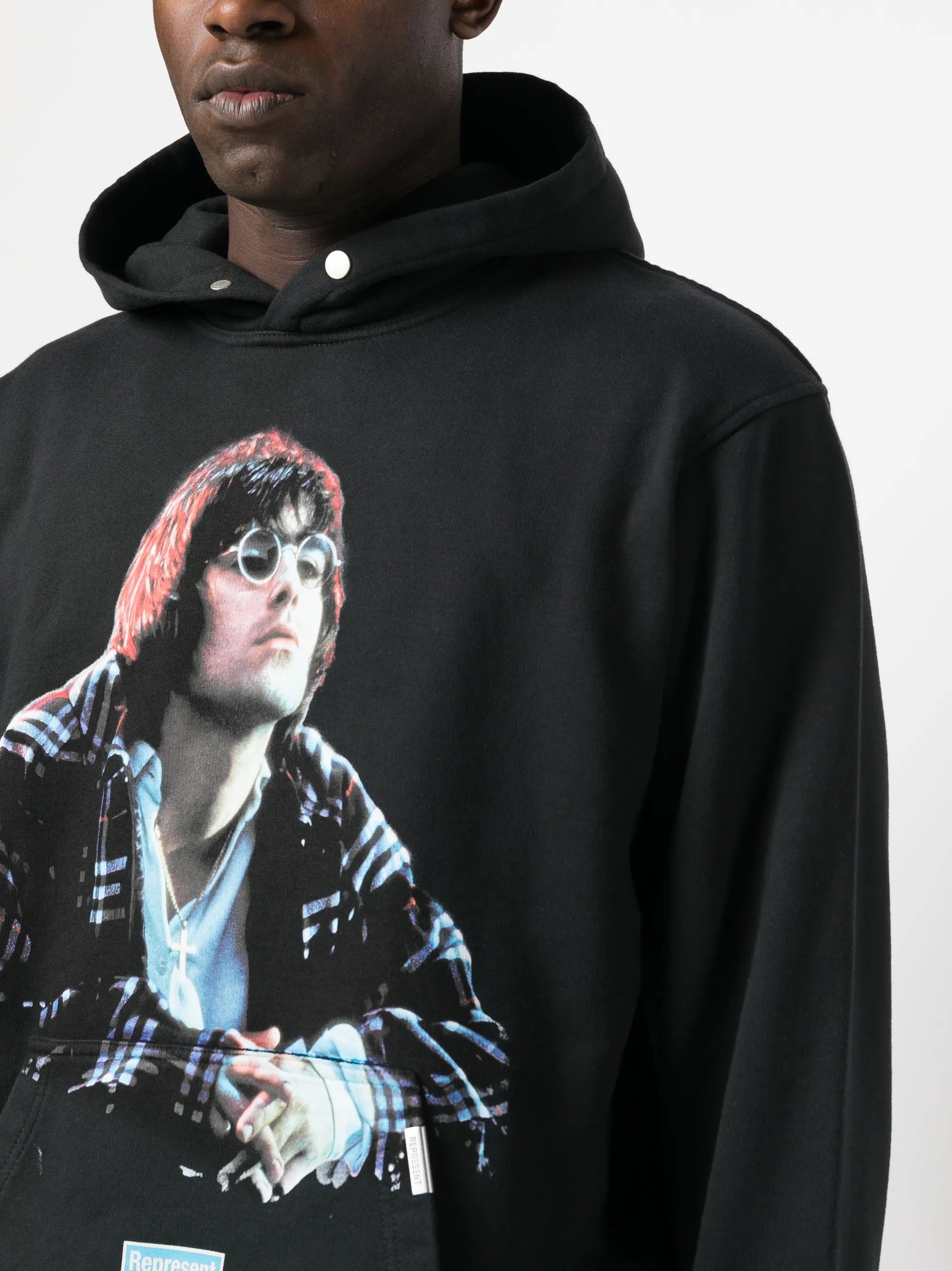LG Main Road printed cotton hoodie