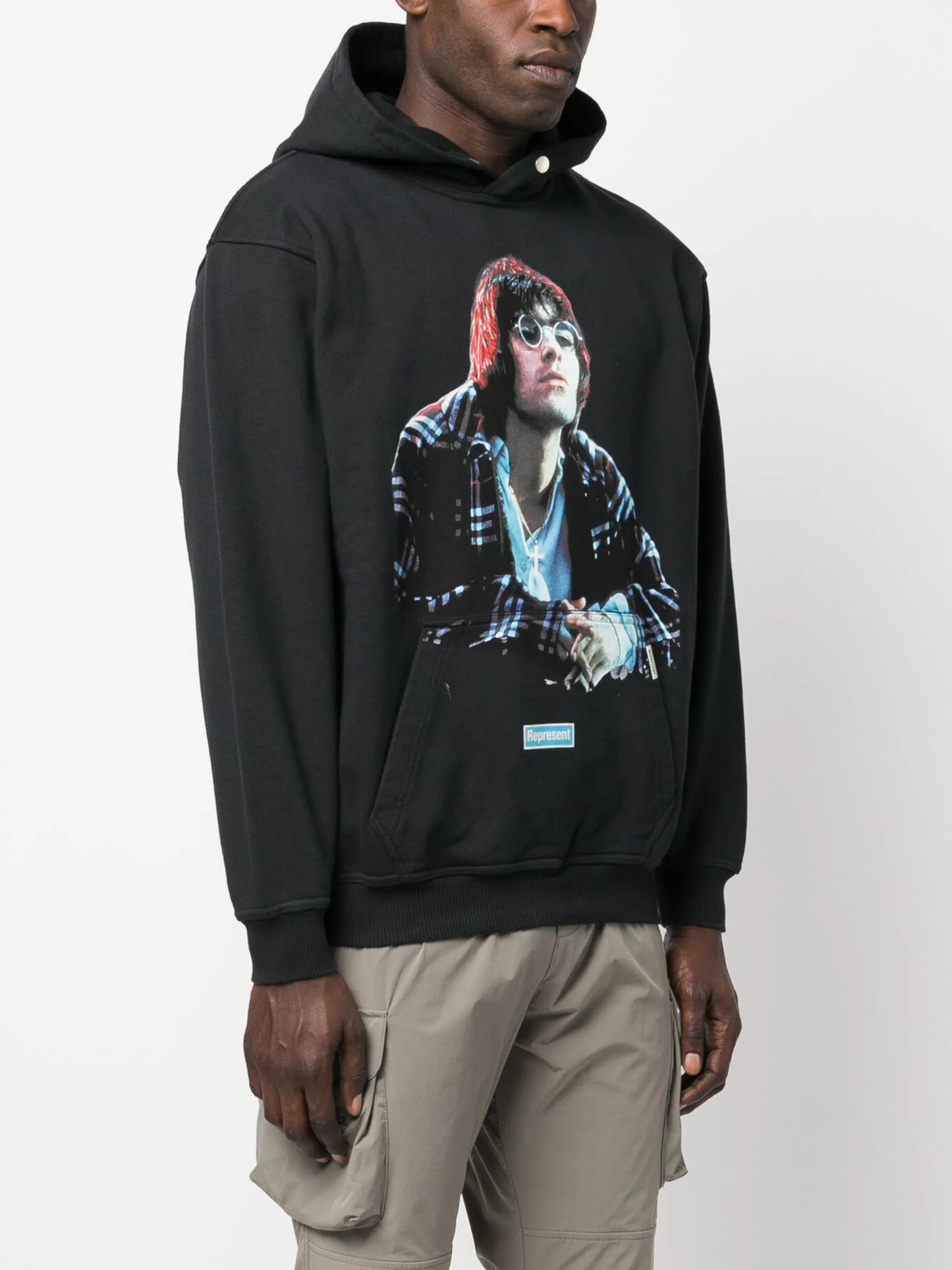 LG Main Road printed cotton hoodie