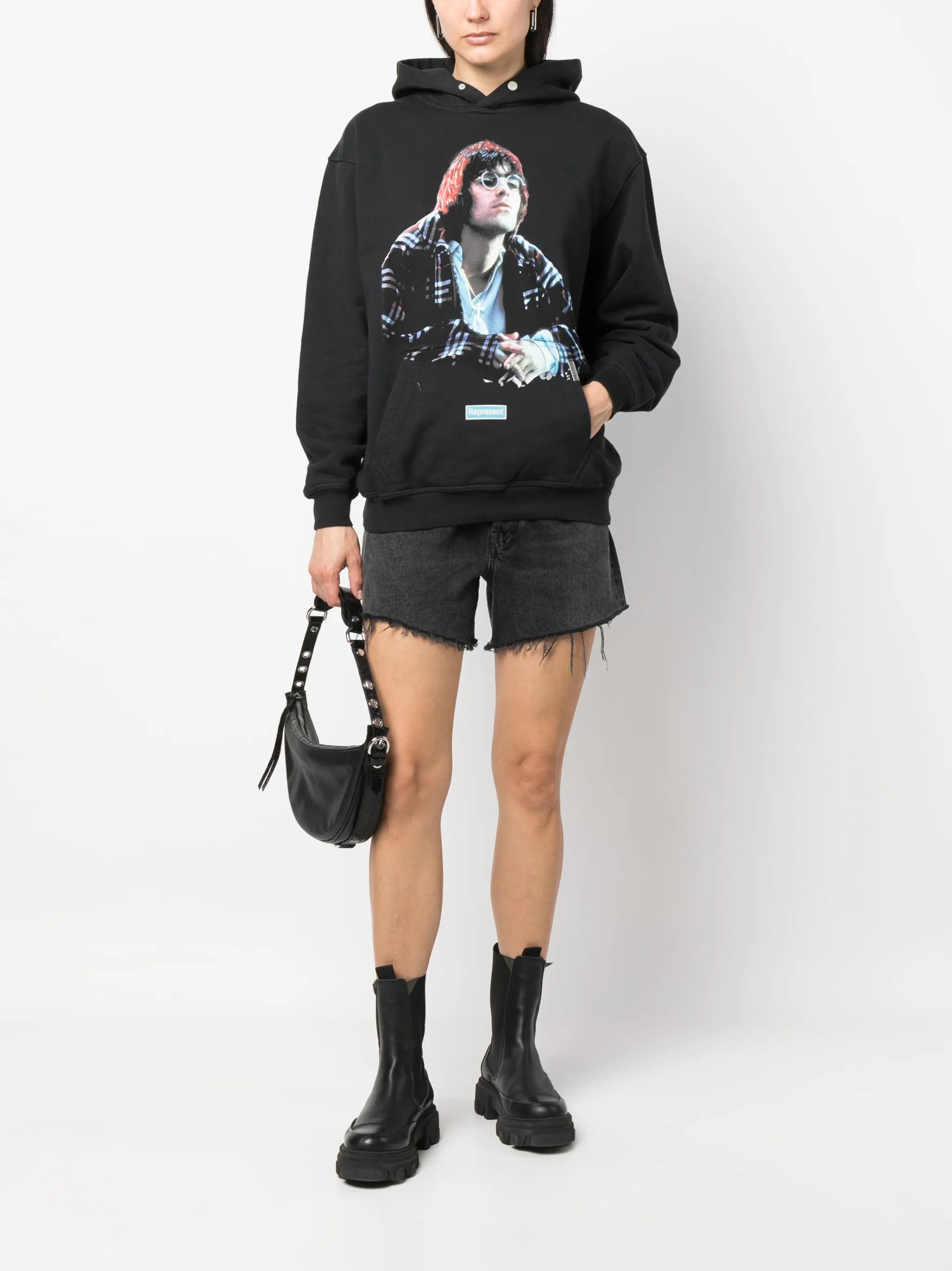 LG Main Road printed cotton hoodie