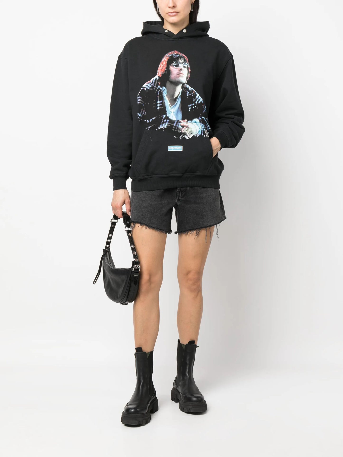 LG Main Road printed cotton hoodie
