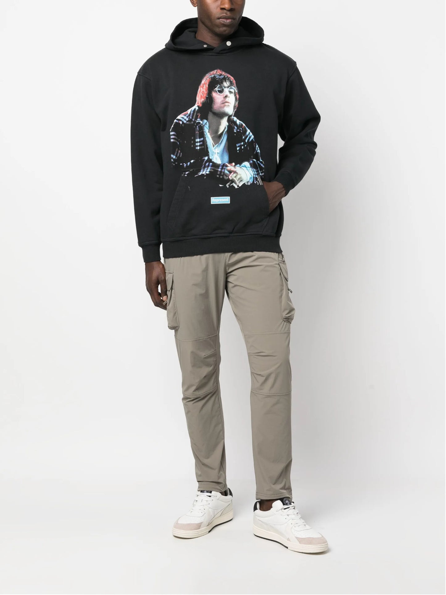 LG Main Road printed cotton hoodie