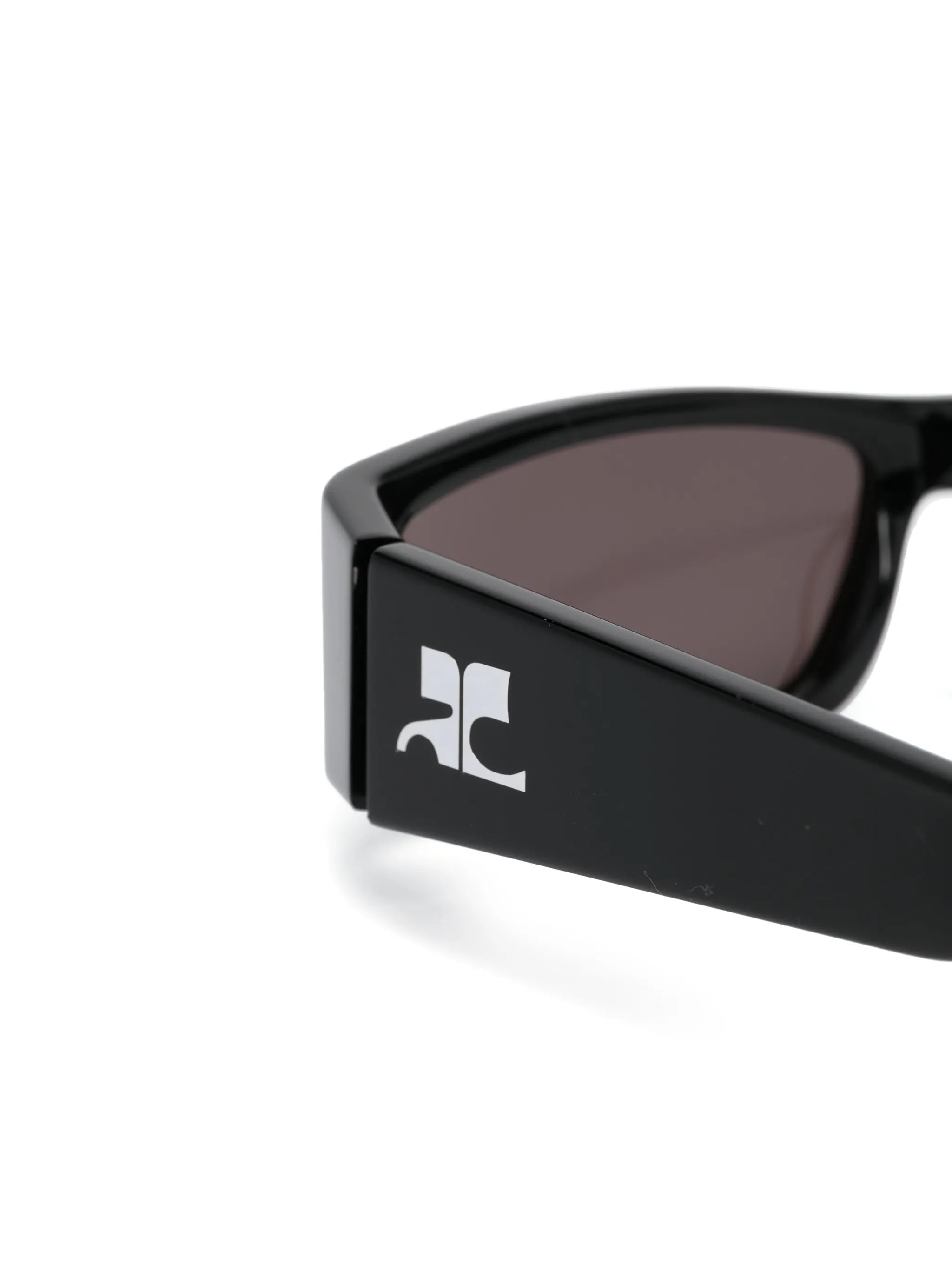 logo-print arm sunglasses