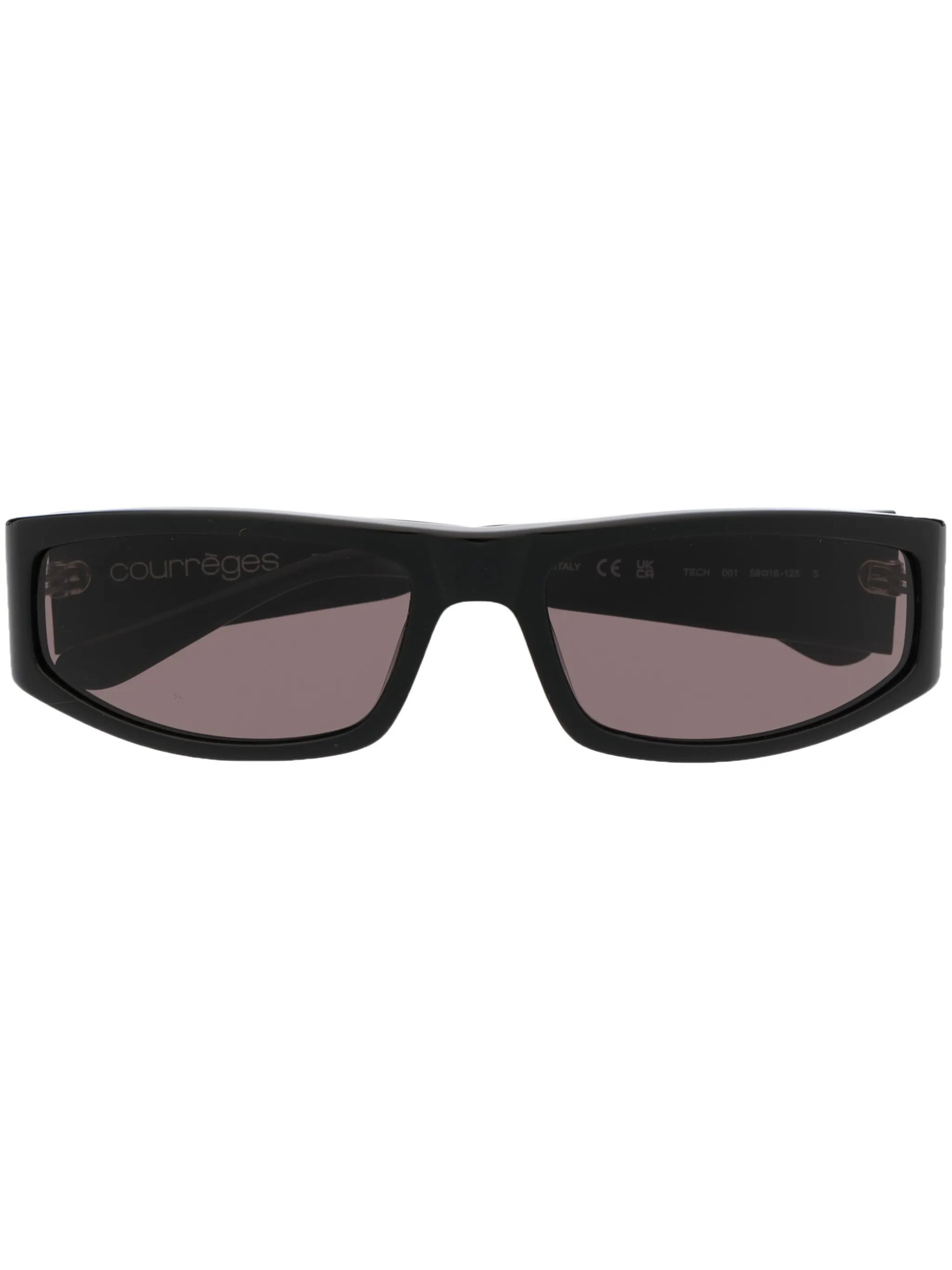 logo-print arm sunglasses