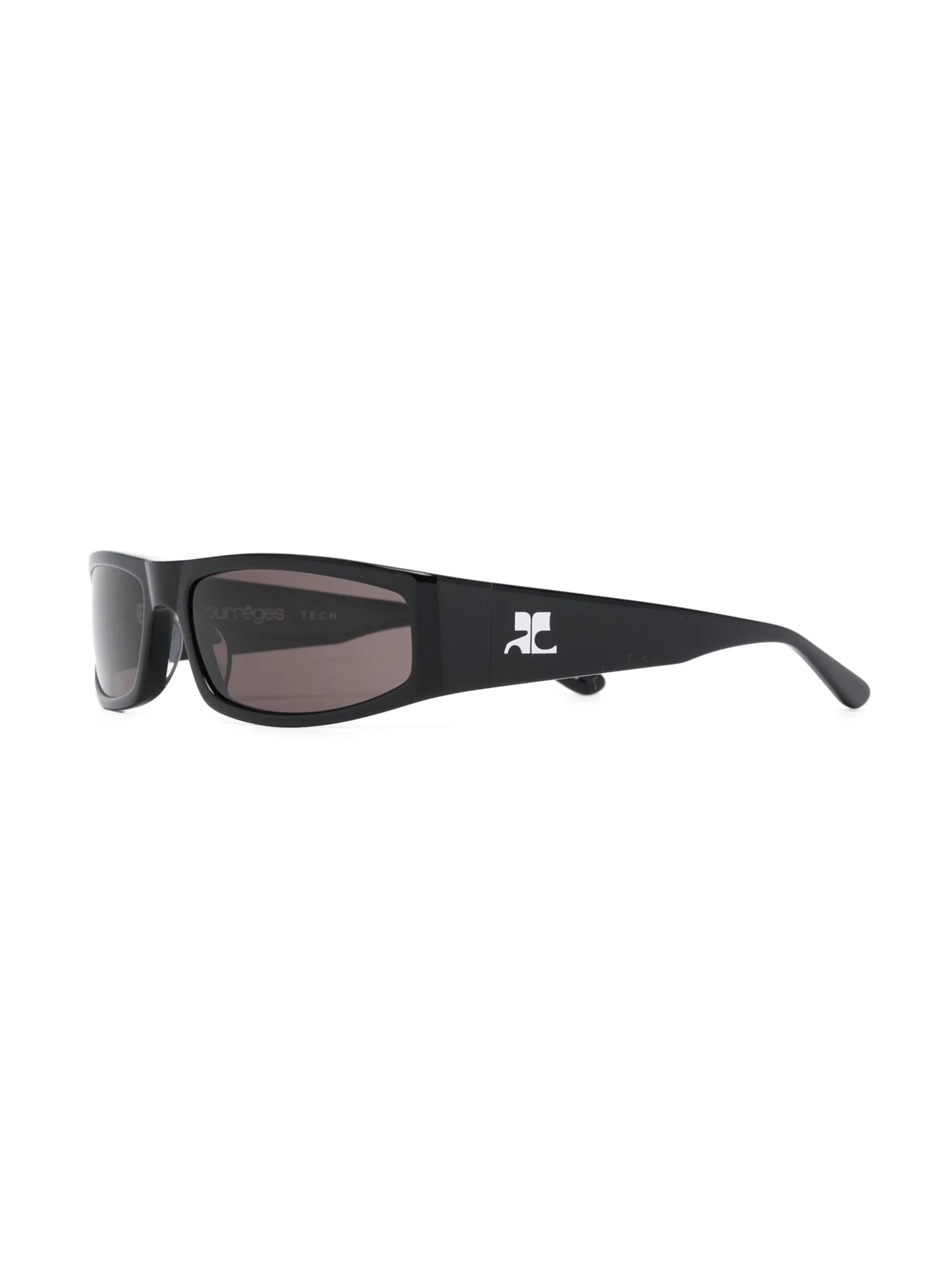 logo-print arm sunglasses