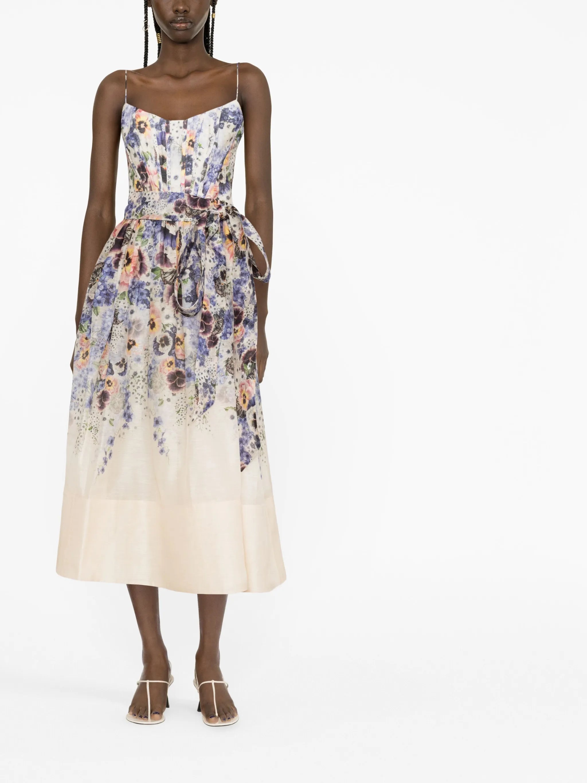 Tama corset midi dress