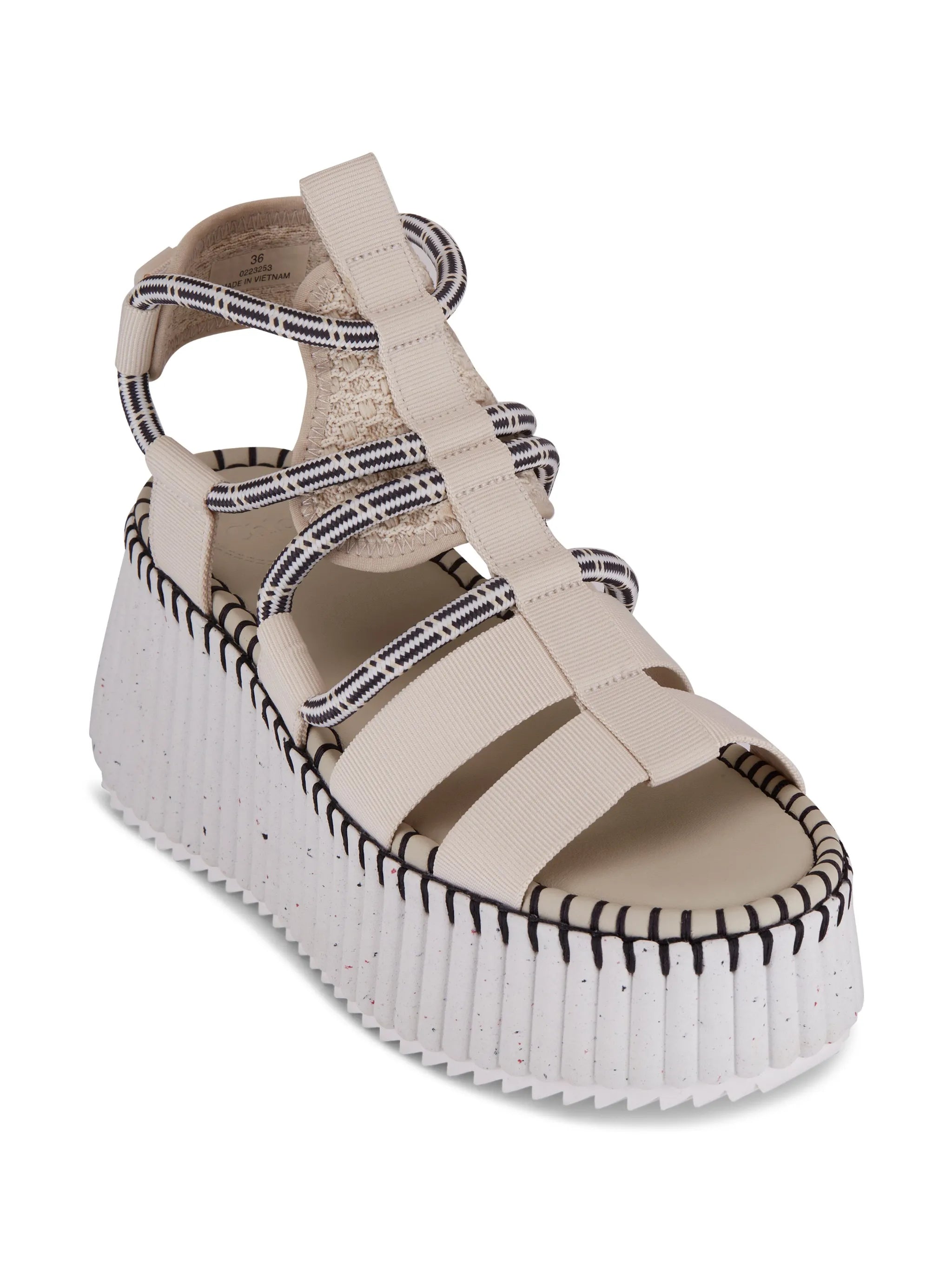 caged platform sandals