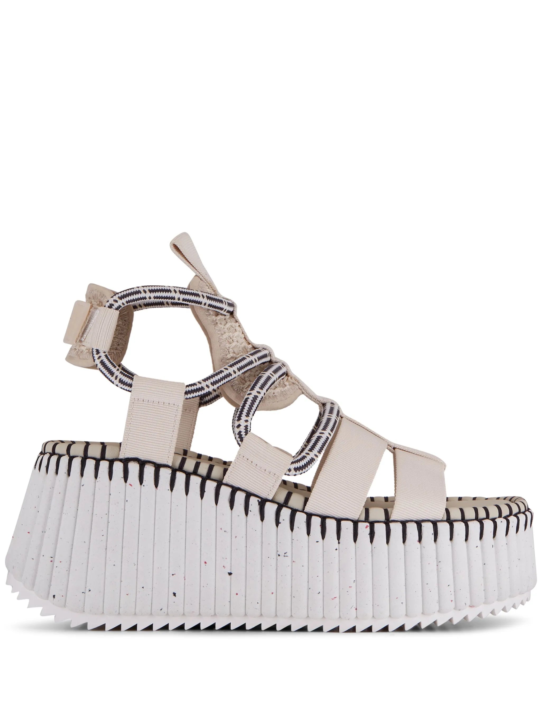 caged platform sandals