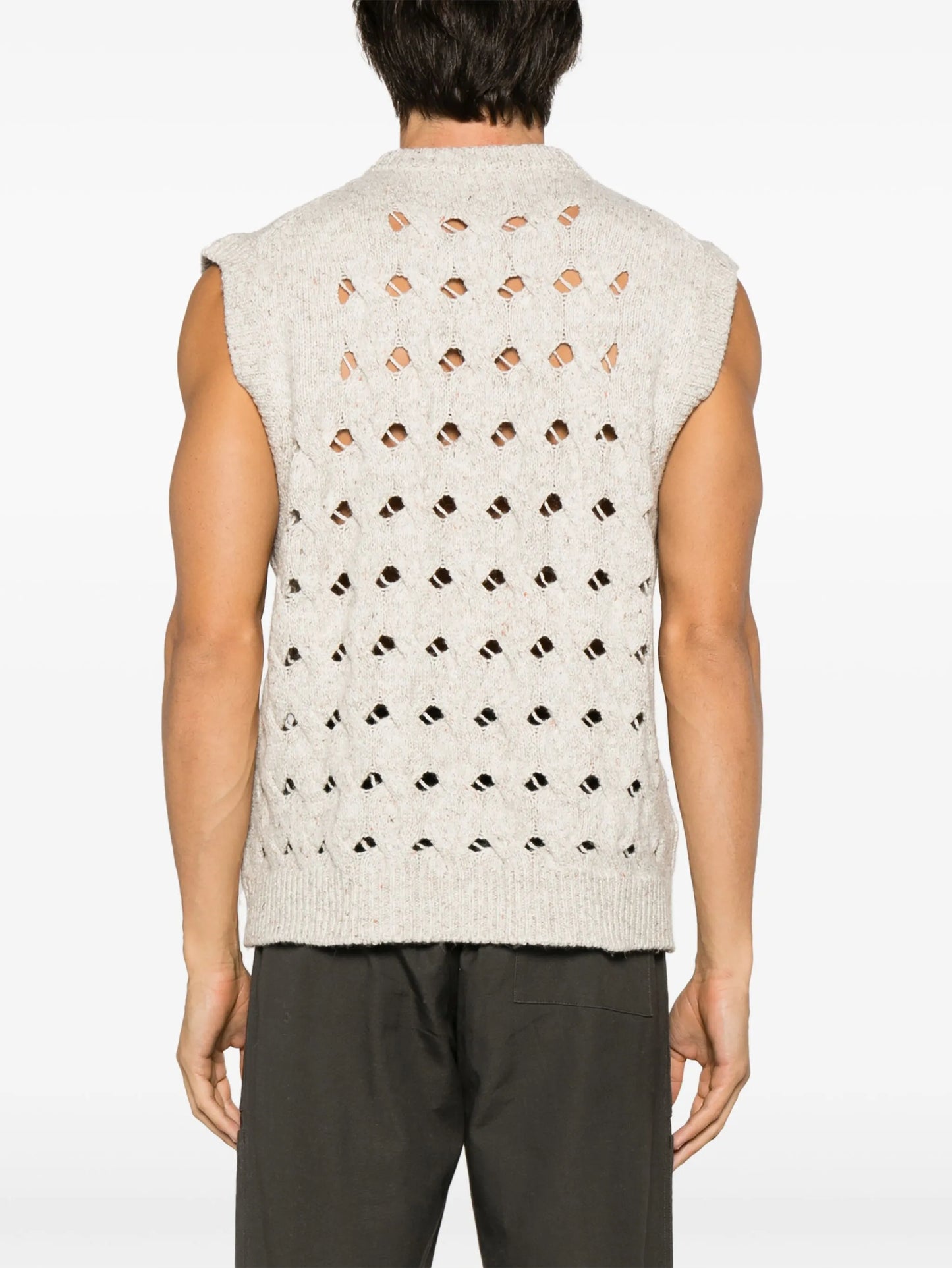 Toby open-knit vest