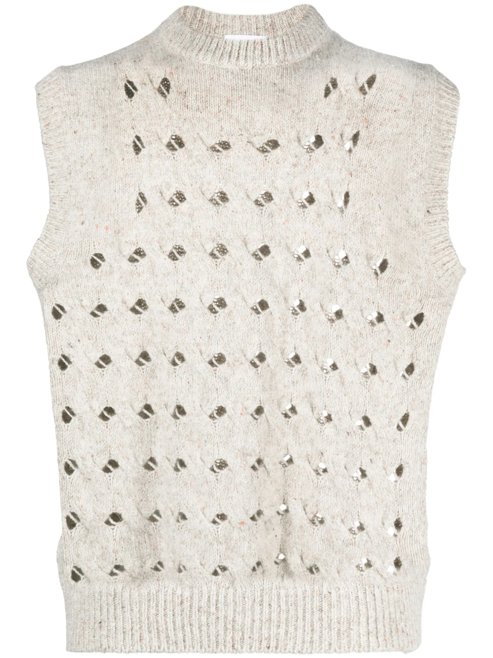 Toby open-knit vest