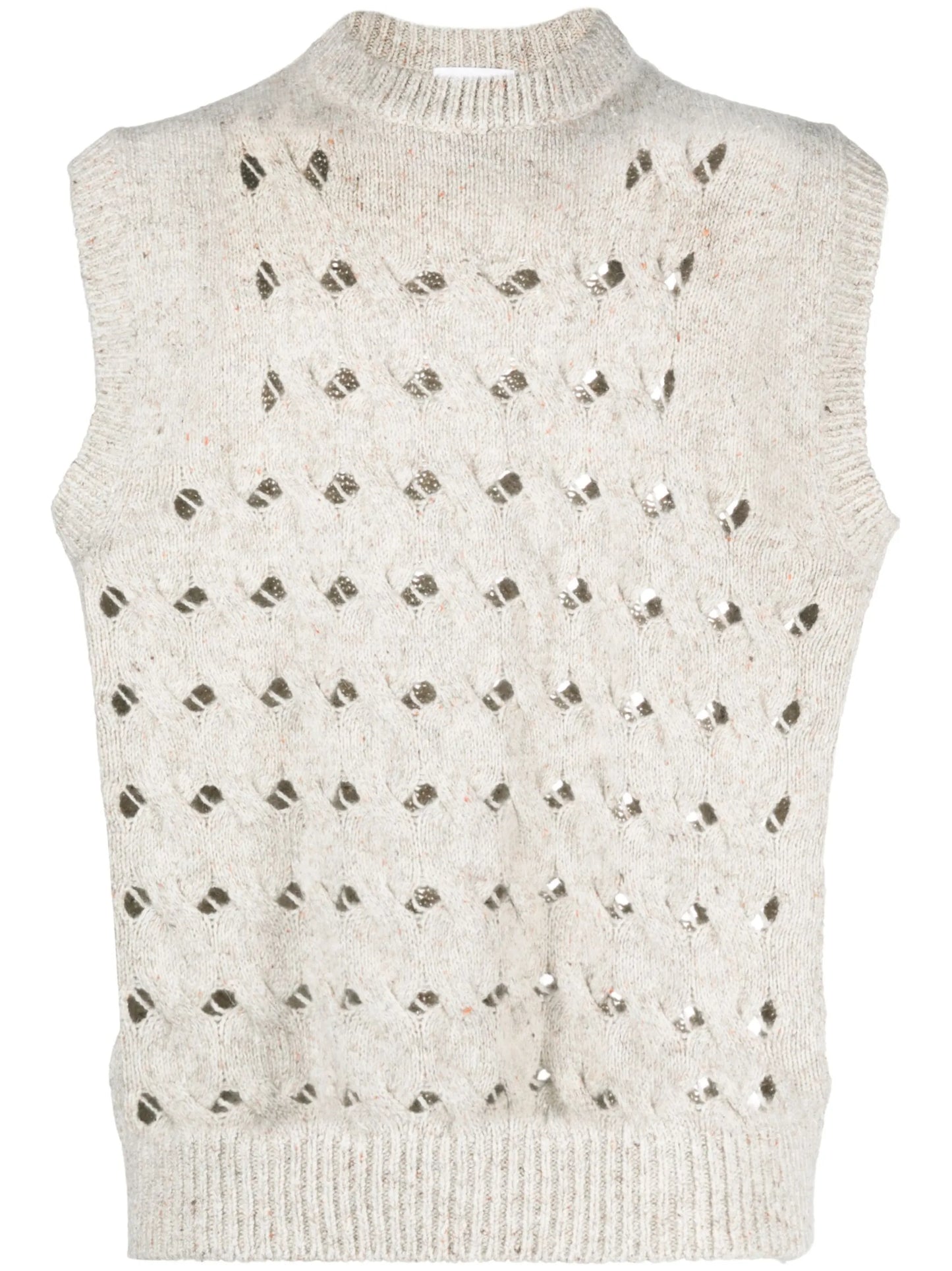 Toby open-knit vest