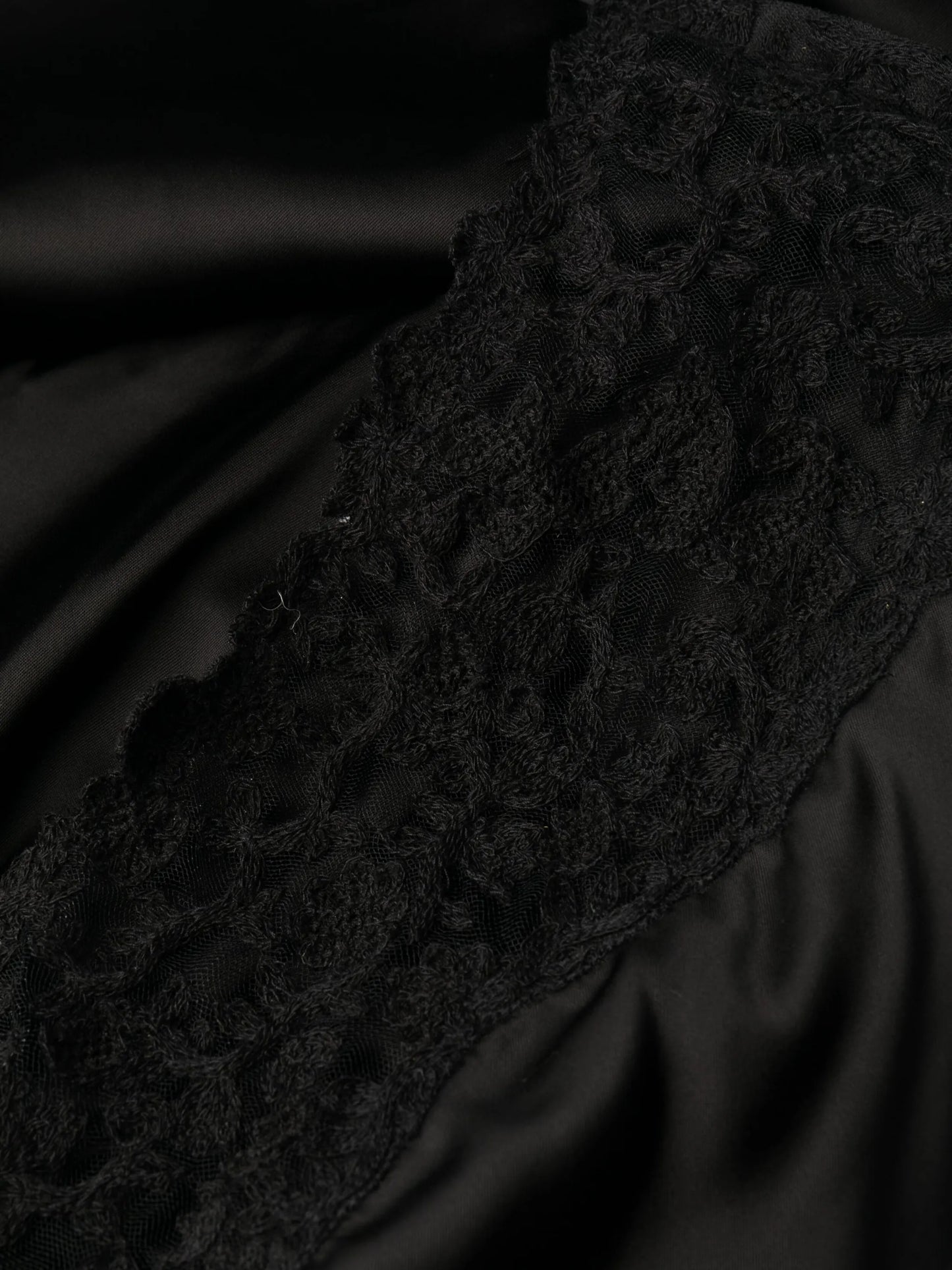 La Saudade Brodée satin minidress