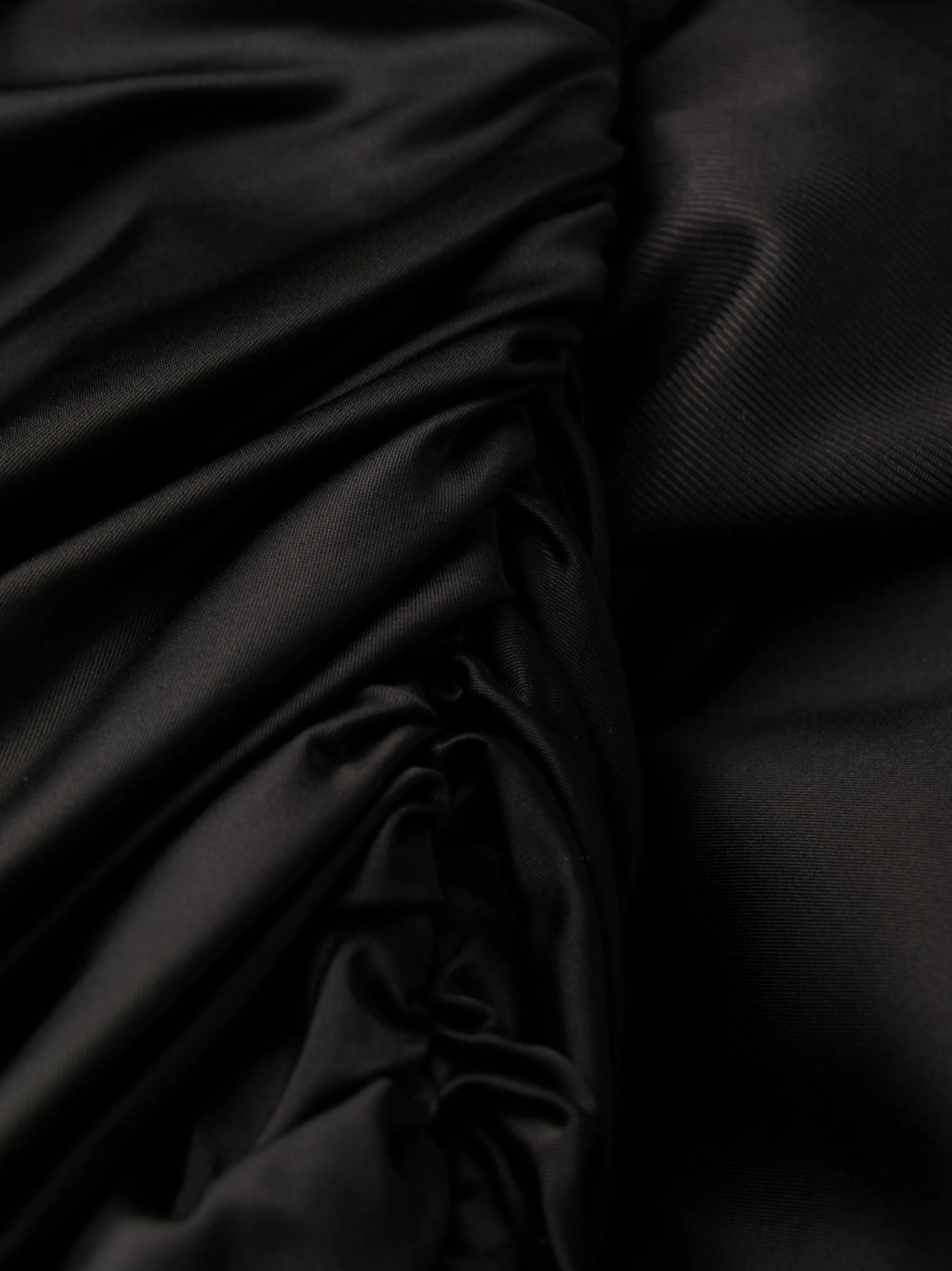 La Saudade Brodée satin minidress