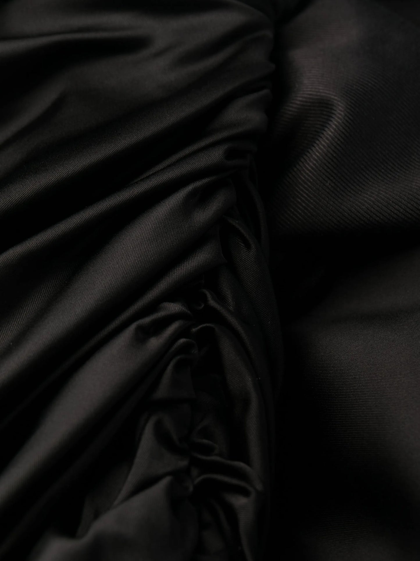 La Saudade Brodée satin minidress