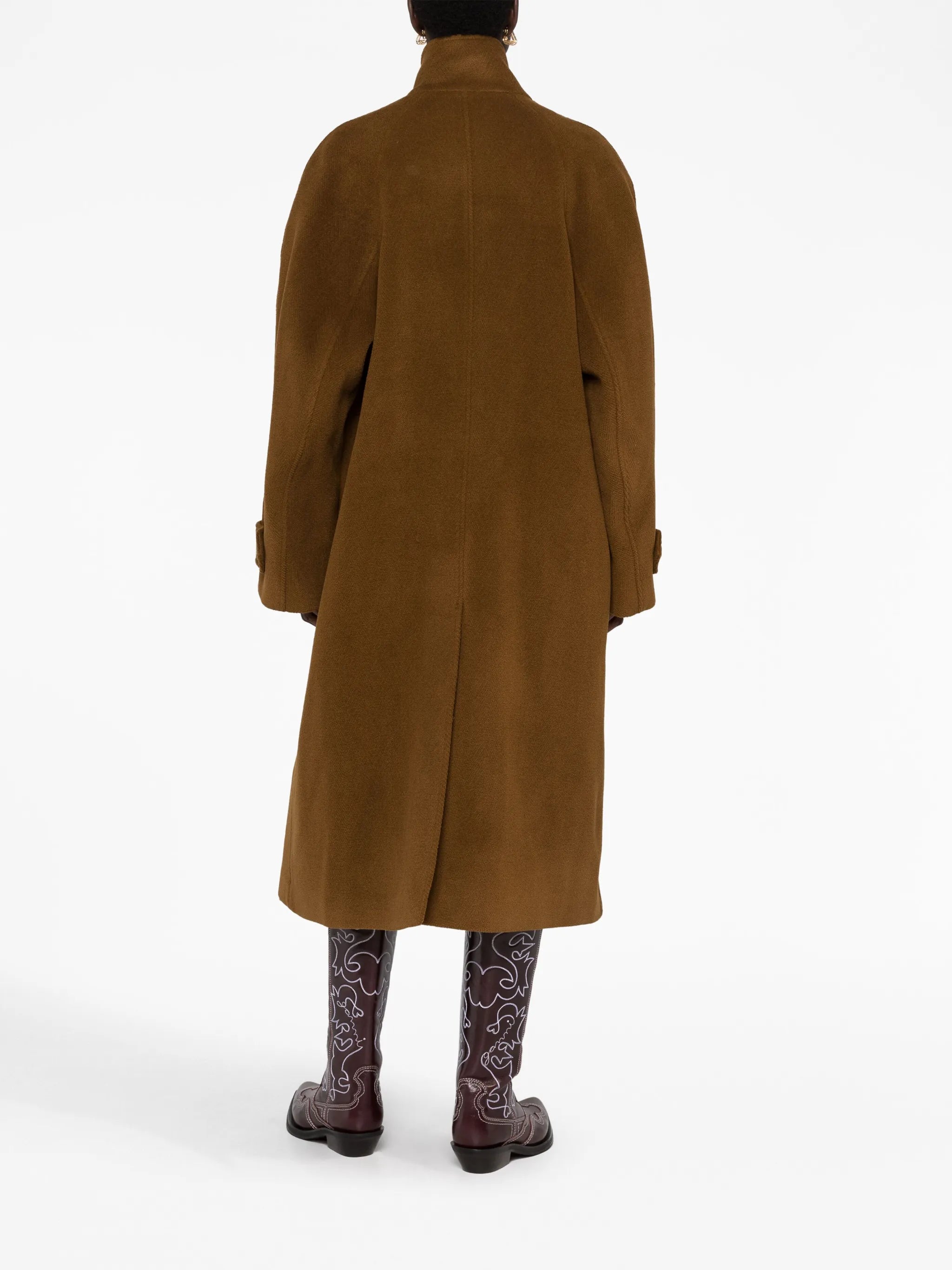 Officer wool-blend coat