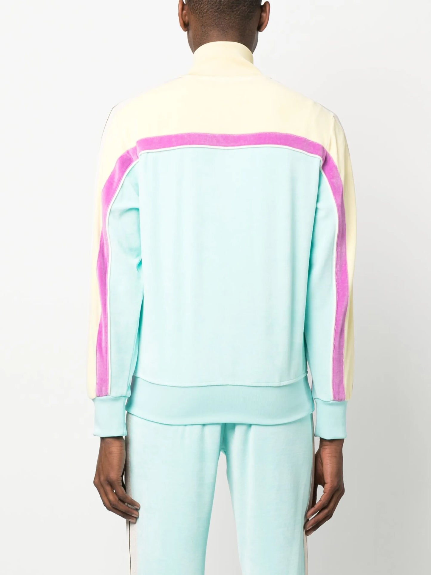 colour-block logo-print track jacket