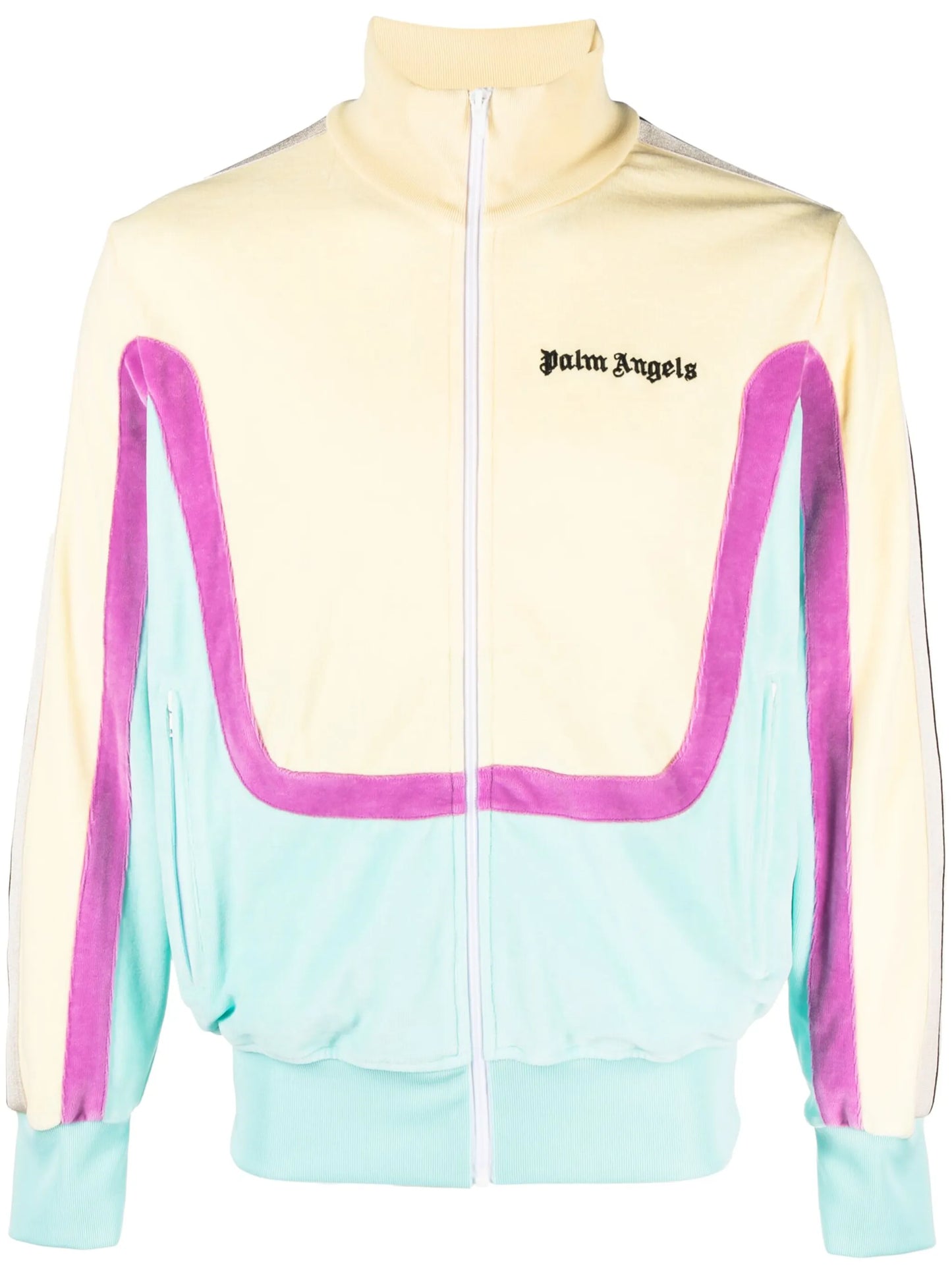 colour-block logo-print track jacket