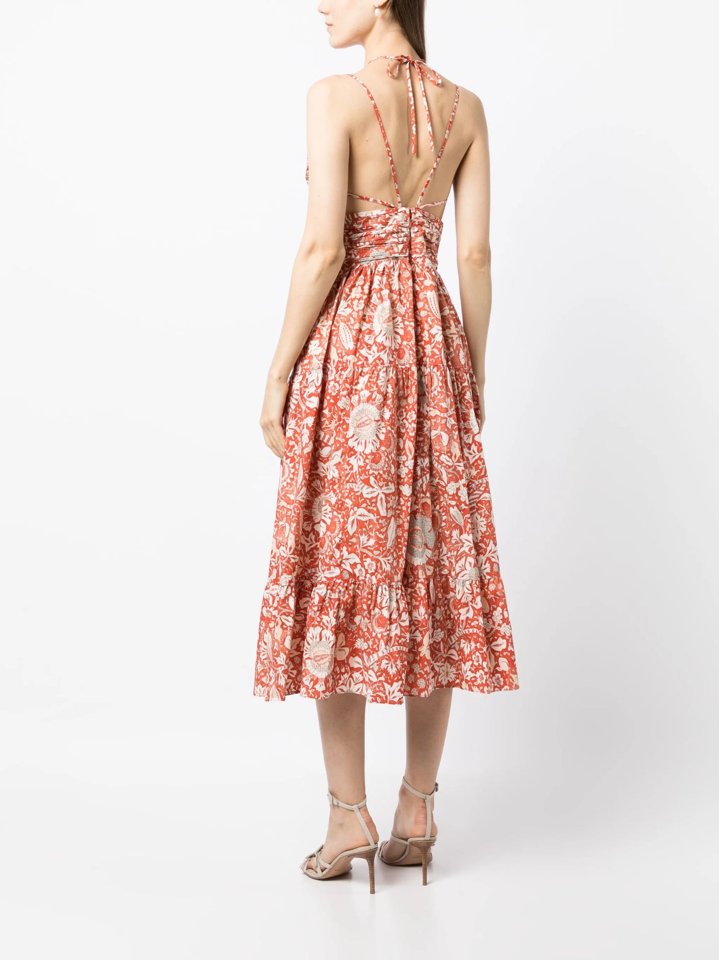 Phoebe floral-print midi dress