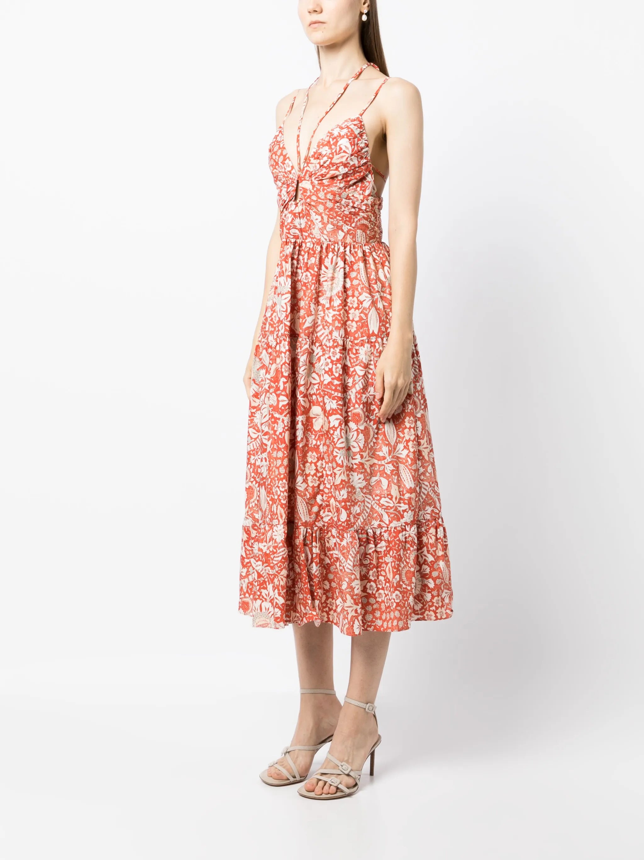 Phoebe floral-print midi dress