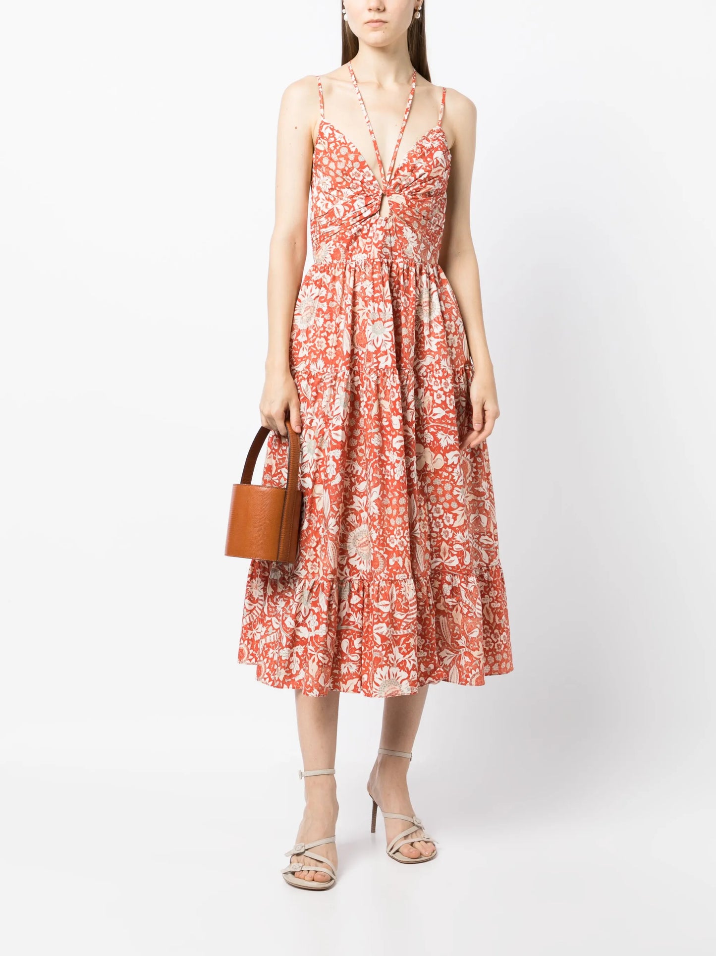 Phoebe floral-print midi dress