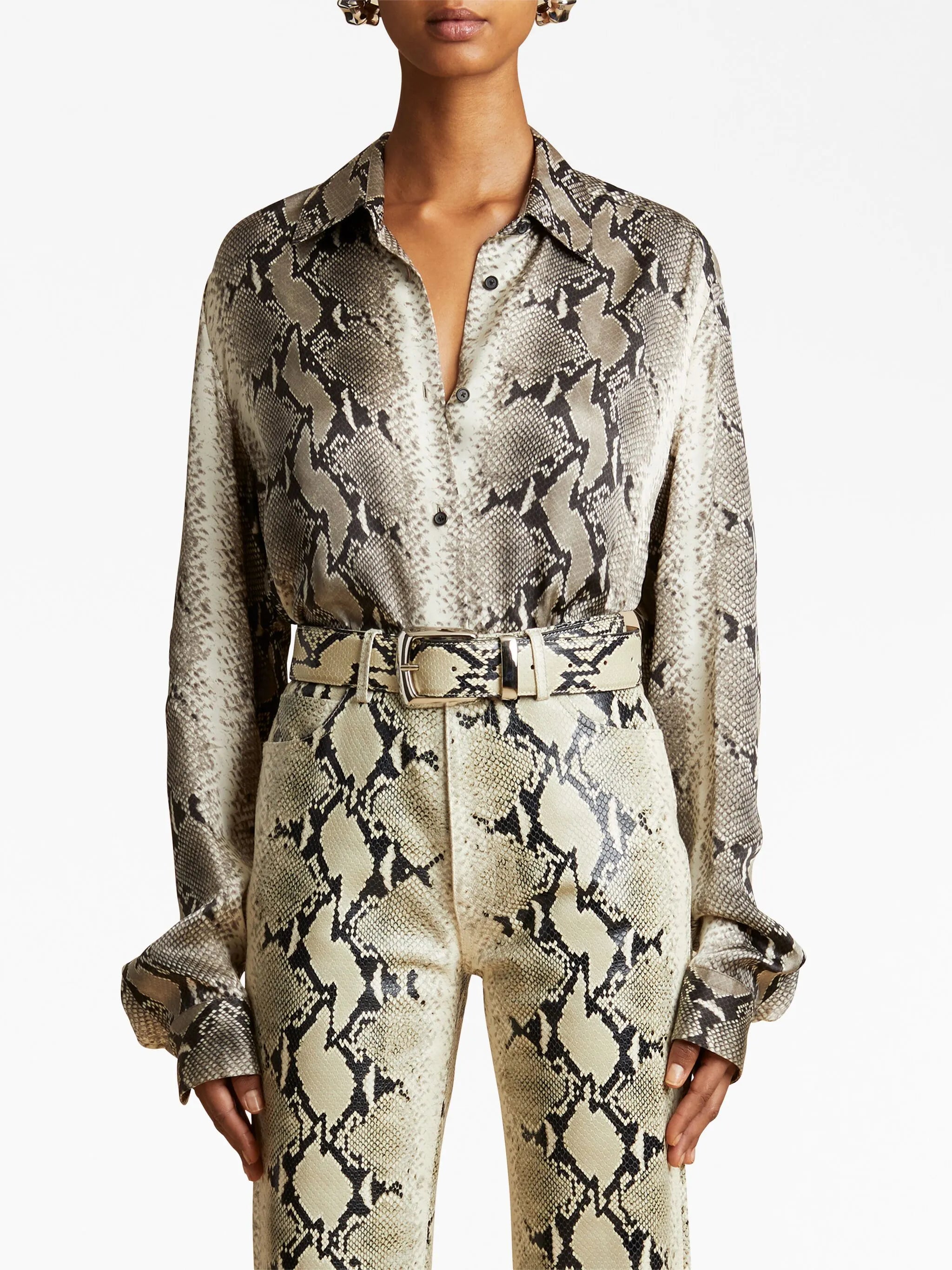 Argo snake-print shirt