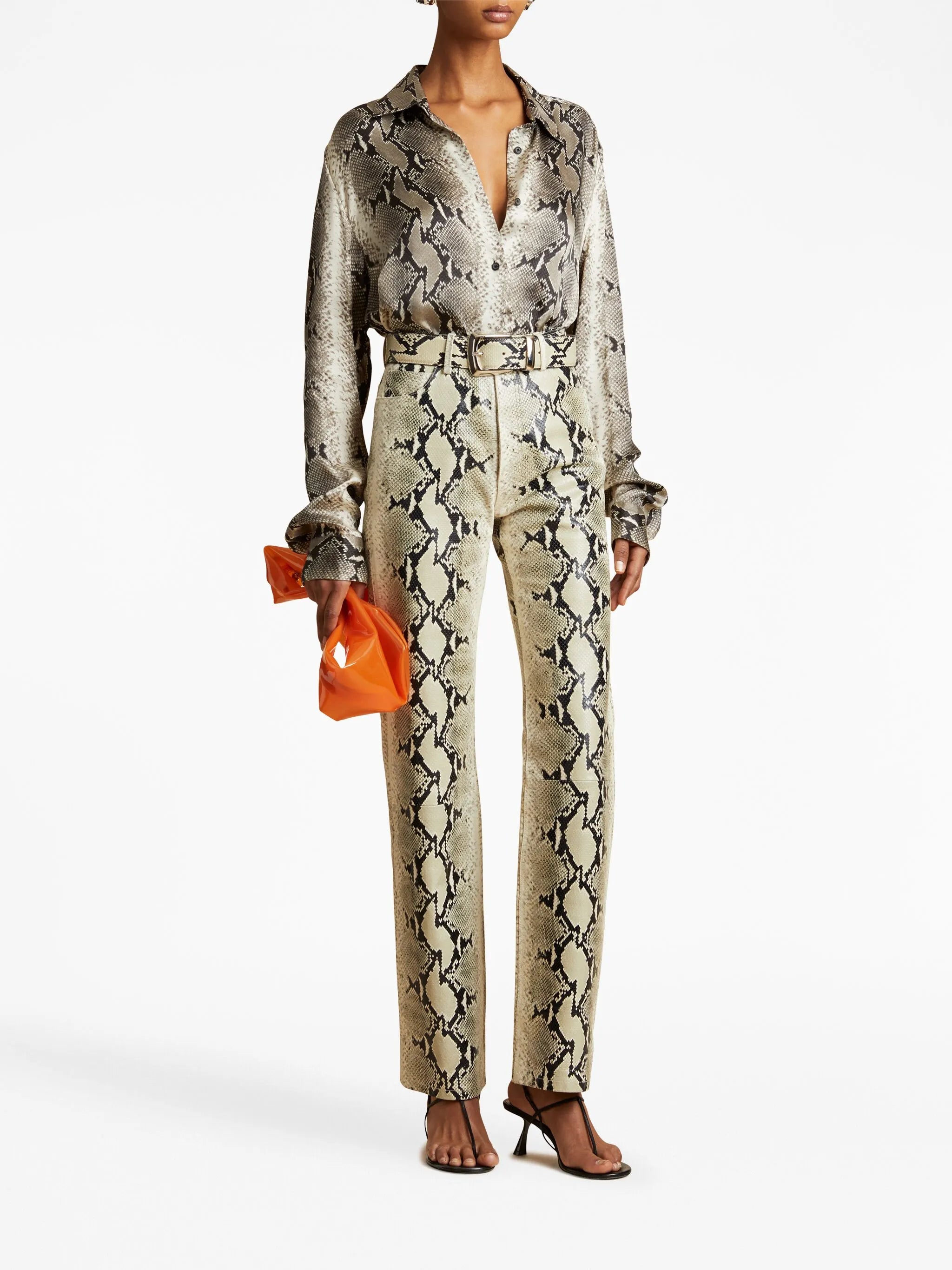 Argo snake-print shirt