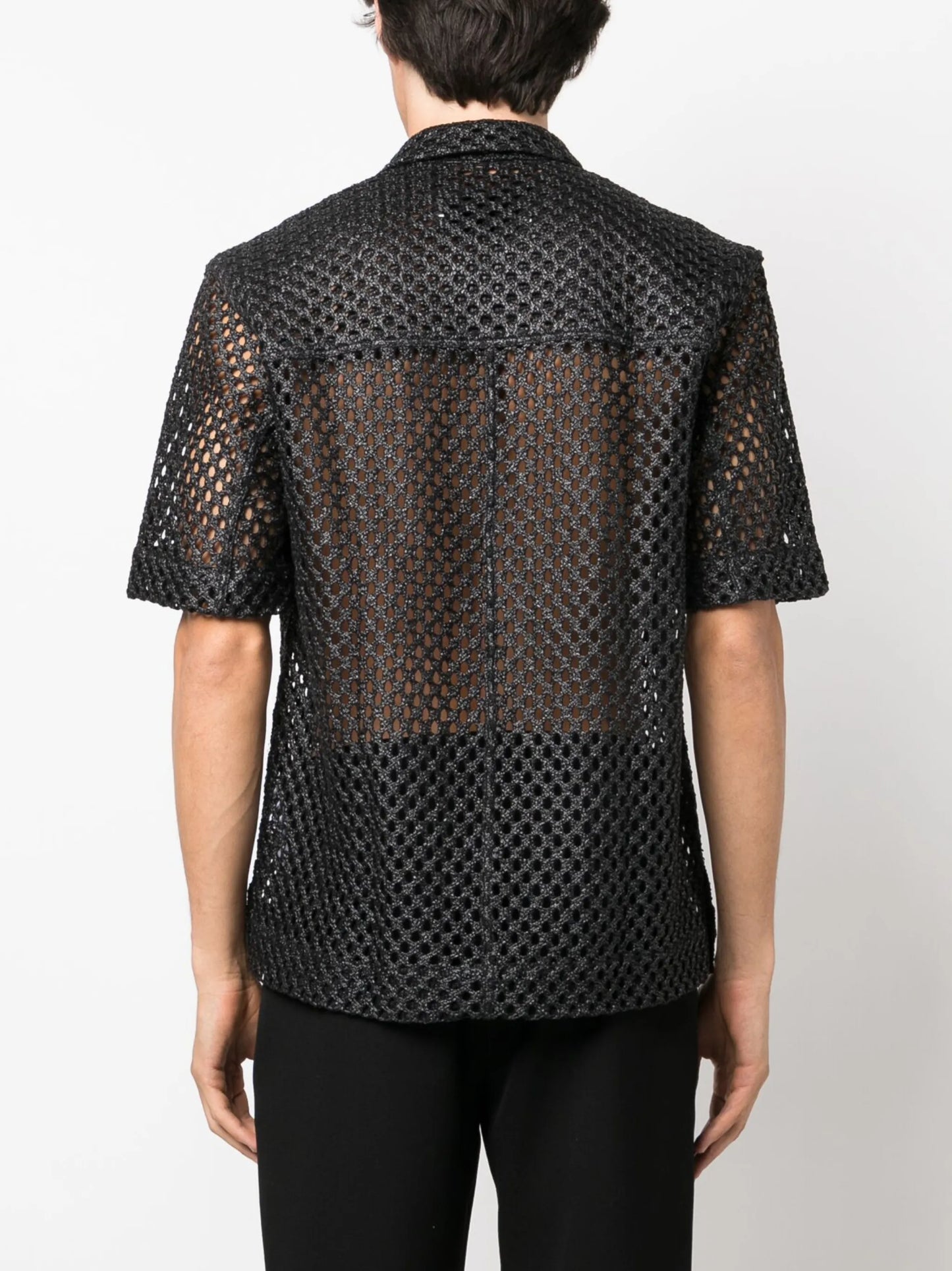 perforated zipped shirt