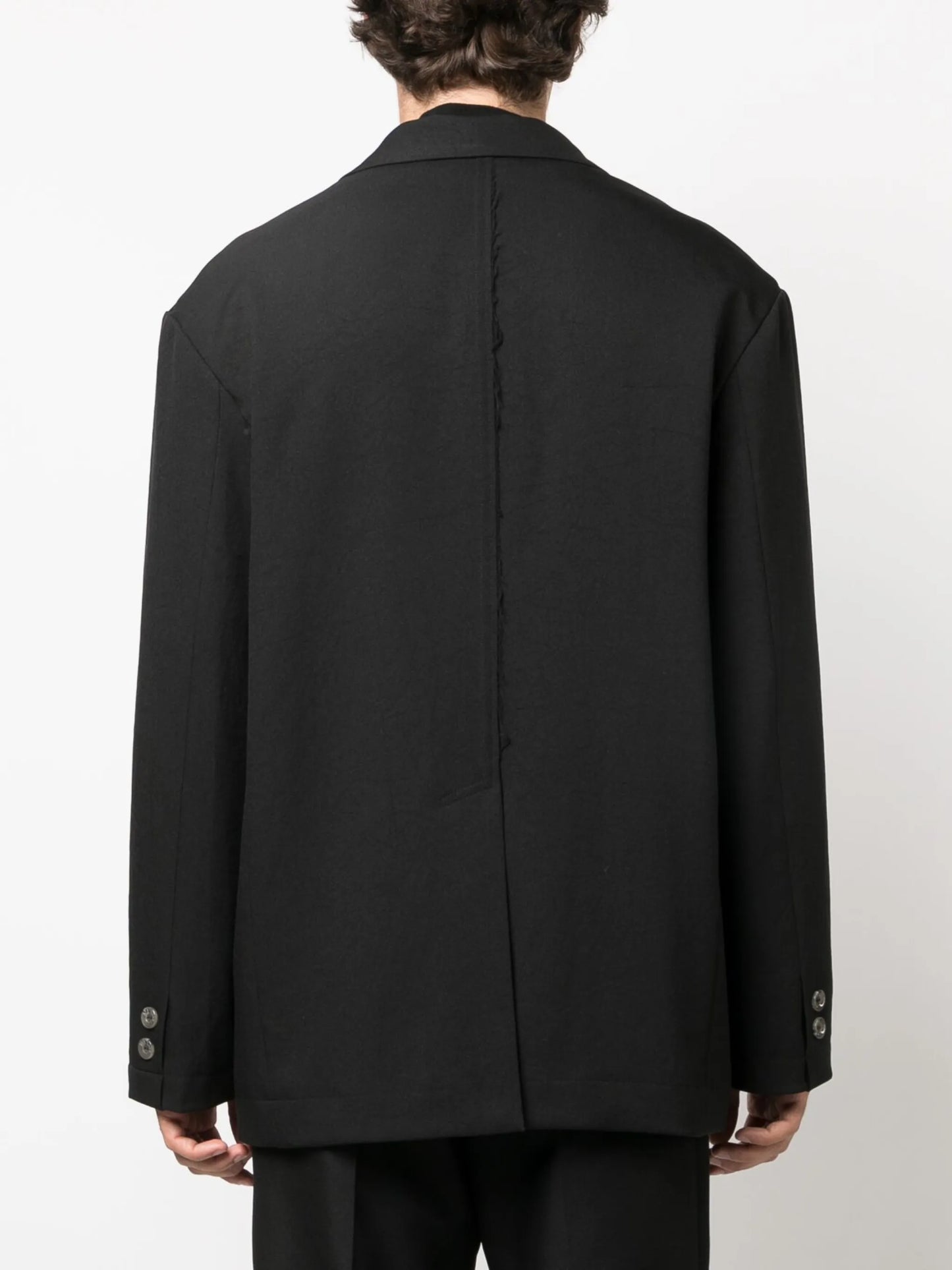 brooch-detail square blazer