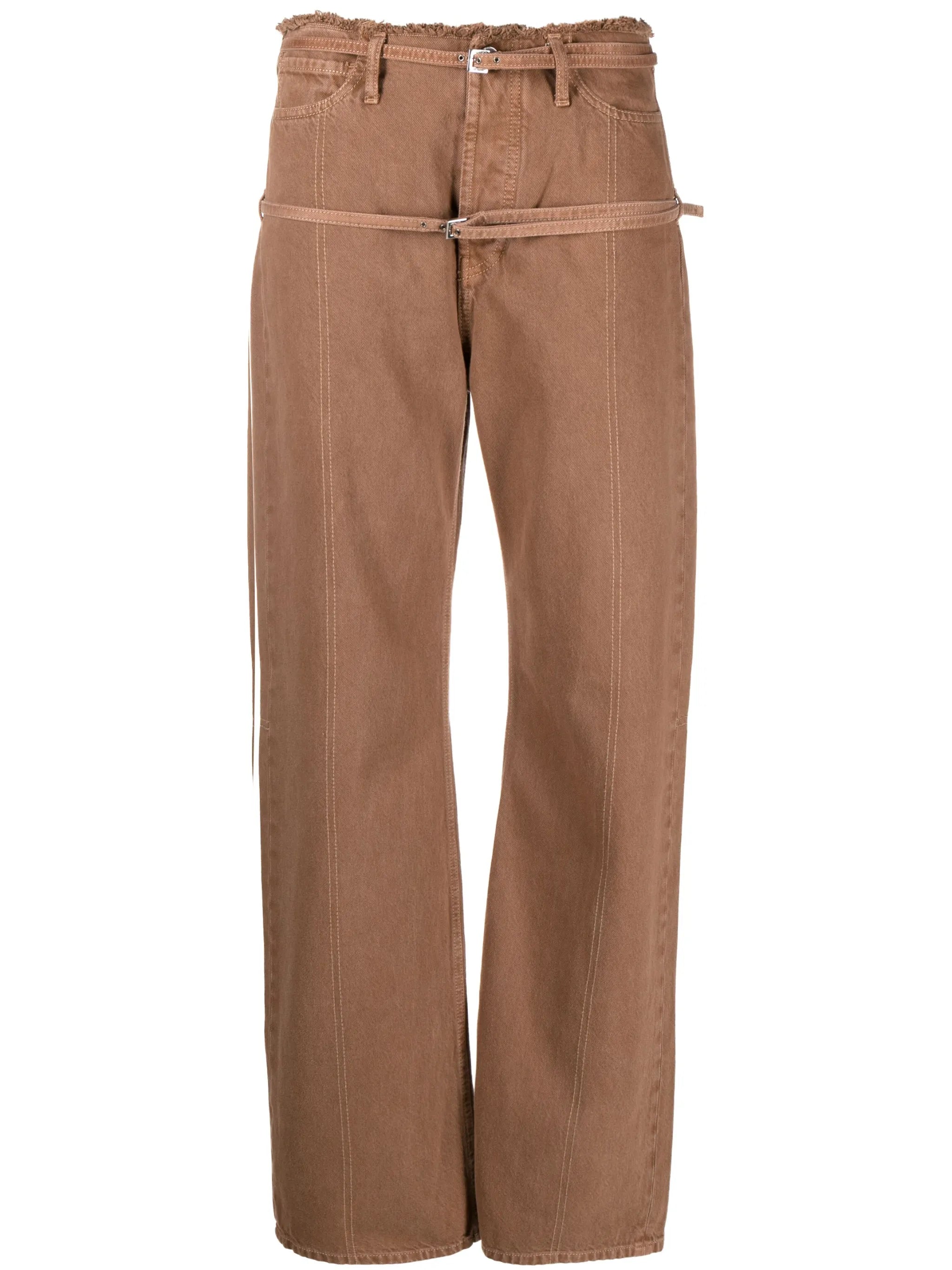 Le de Nîmes Caraco belted jeans