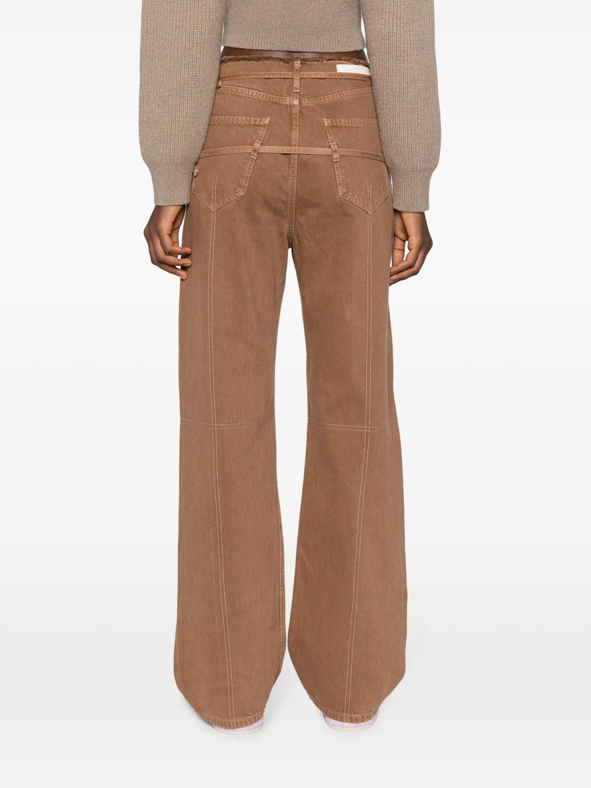 Le de Nîmes Caraco belted jeans