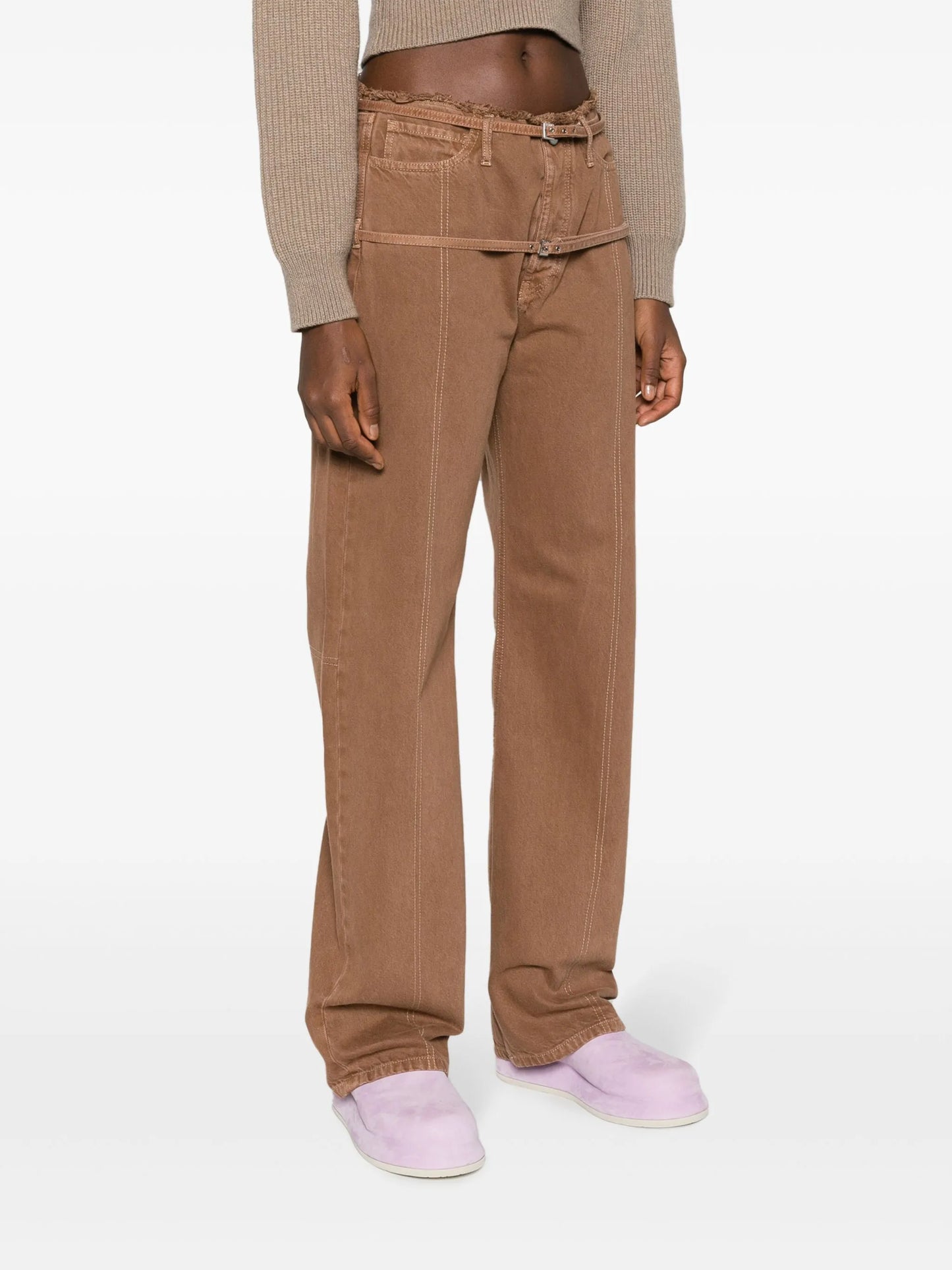 Le de Nîmes Caraco belted jeans