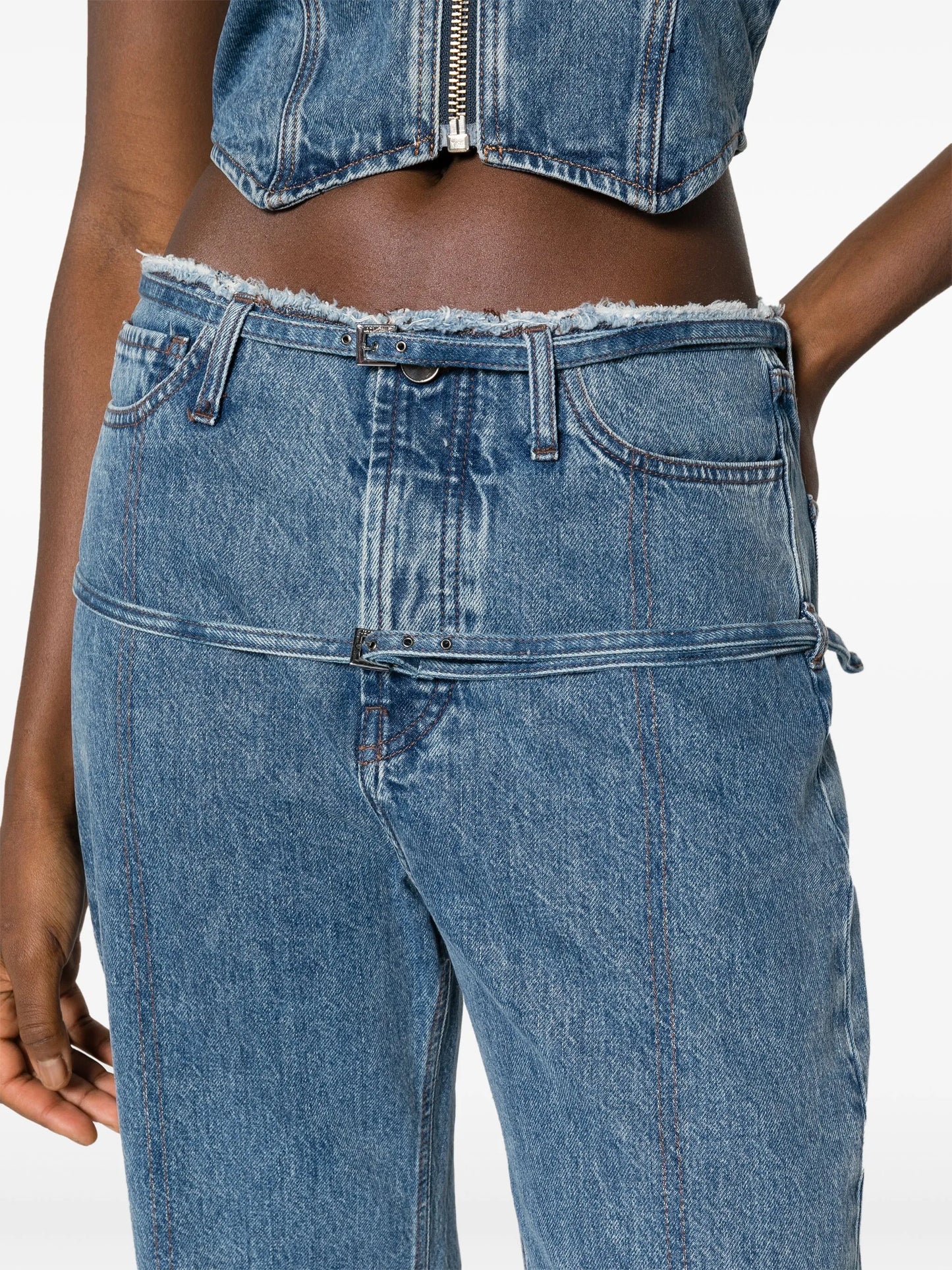 Le De Nimes Caraco straight-leg jeans
