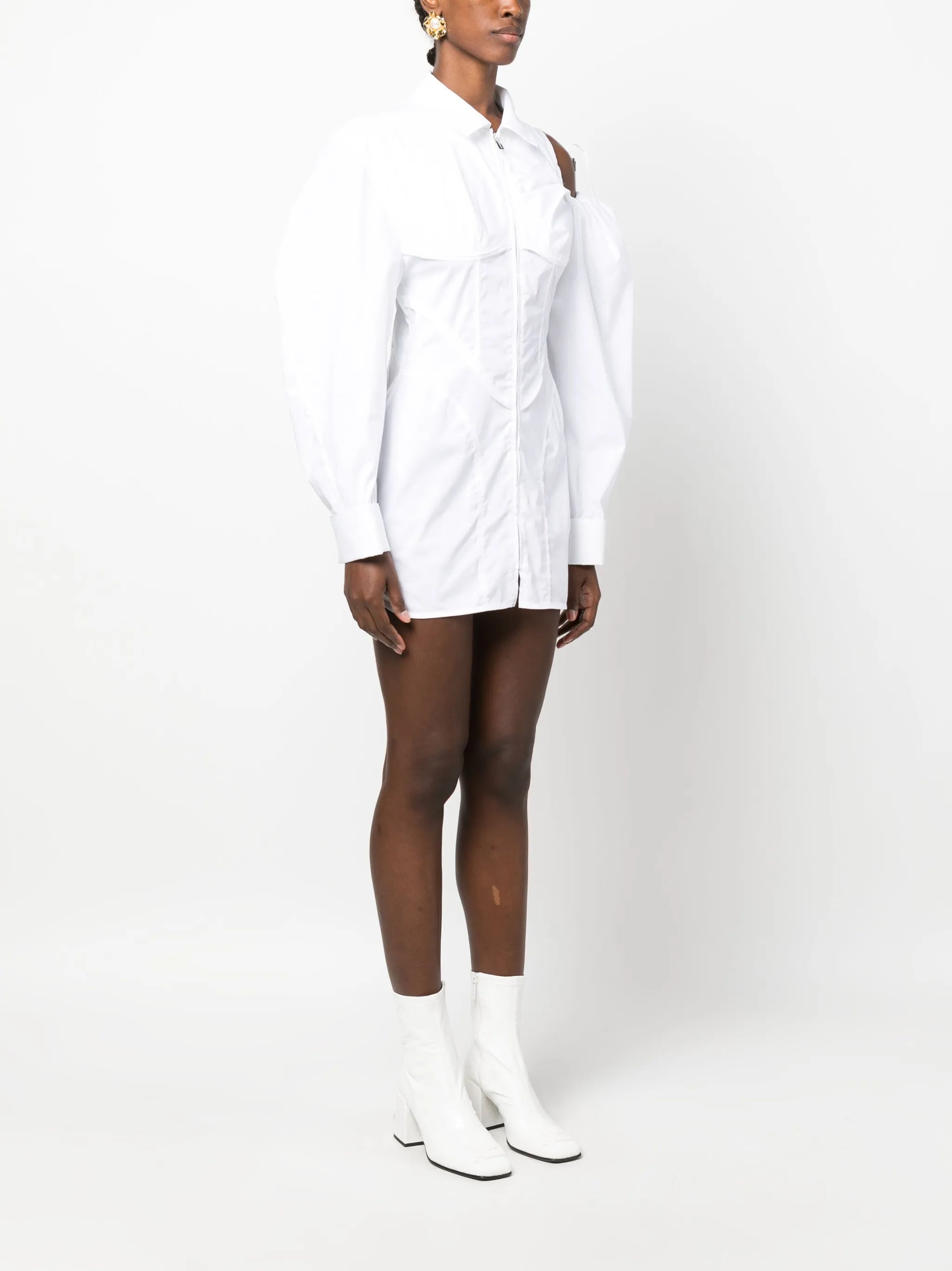 Galliga asymmetric shirt dress