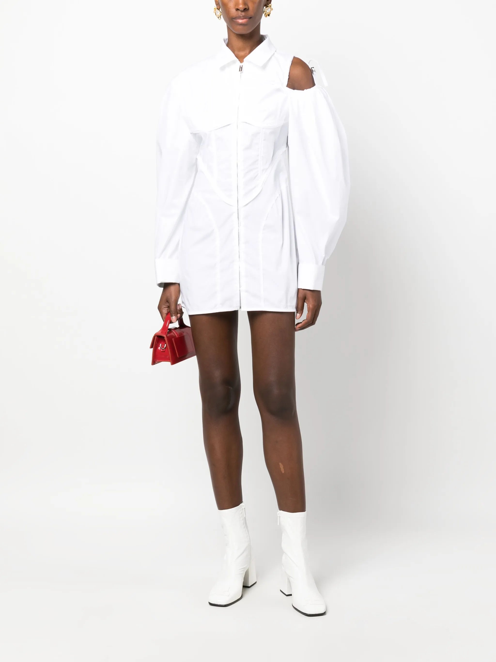 Galliga asymmetric shirt dress