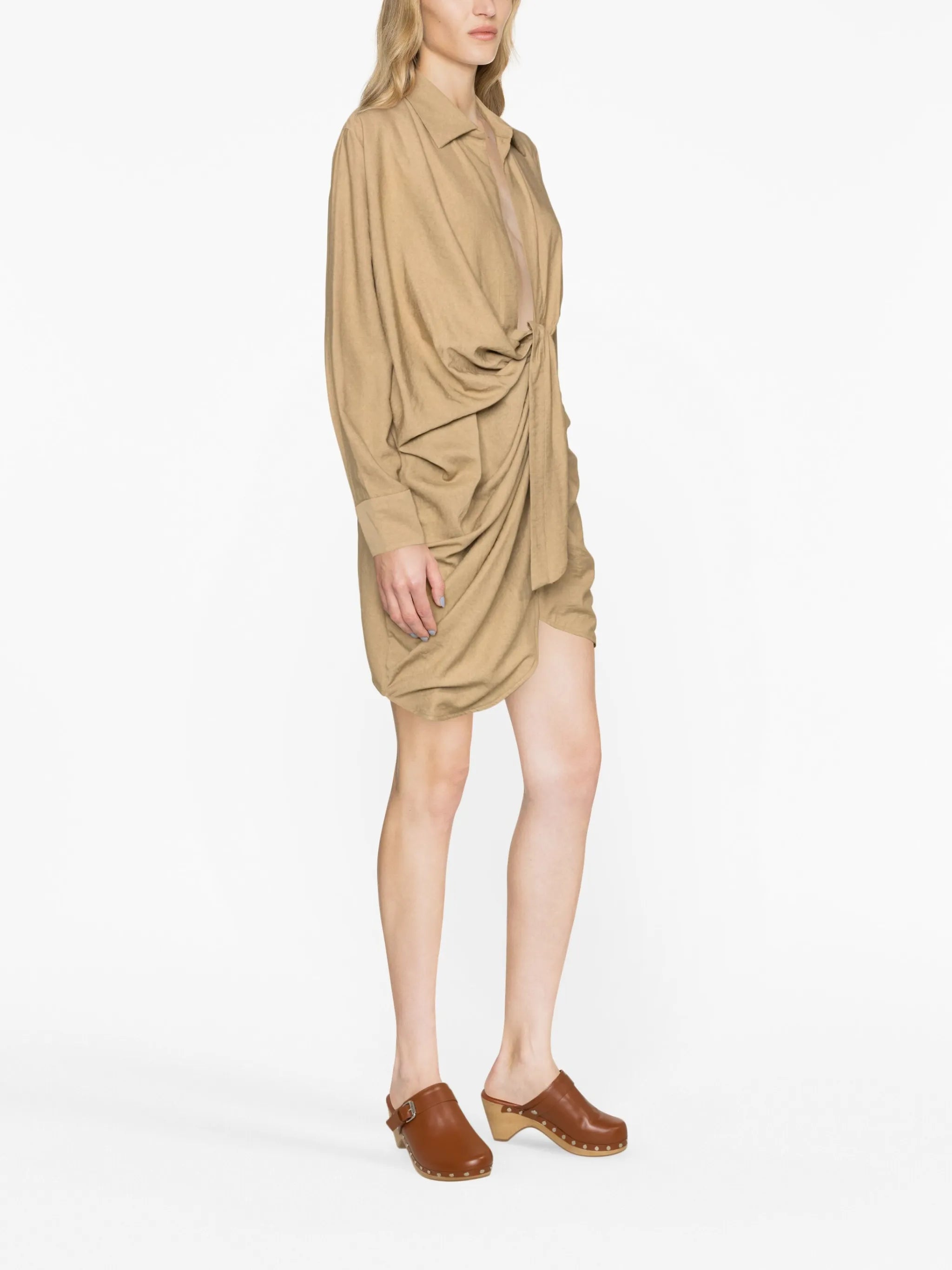 La Robe Bahia draped minidress