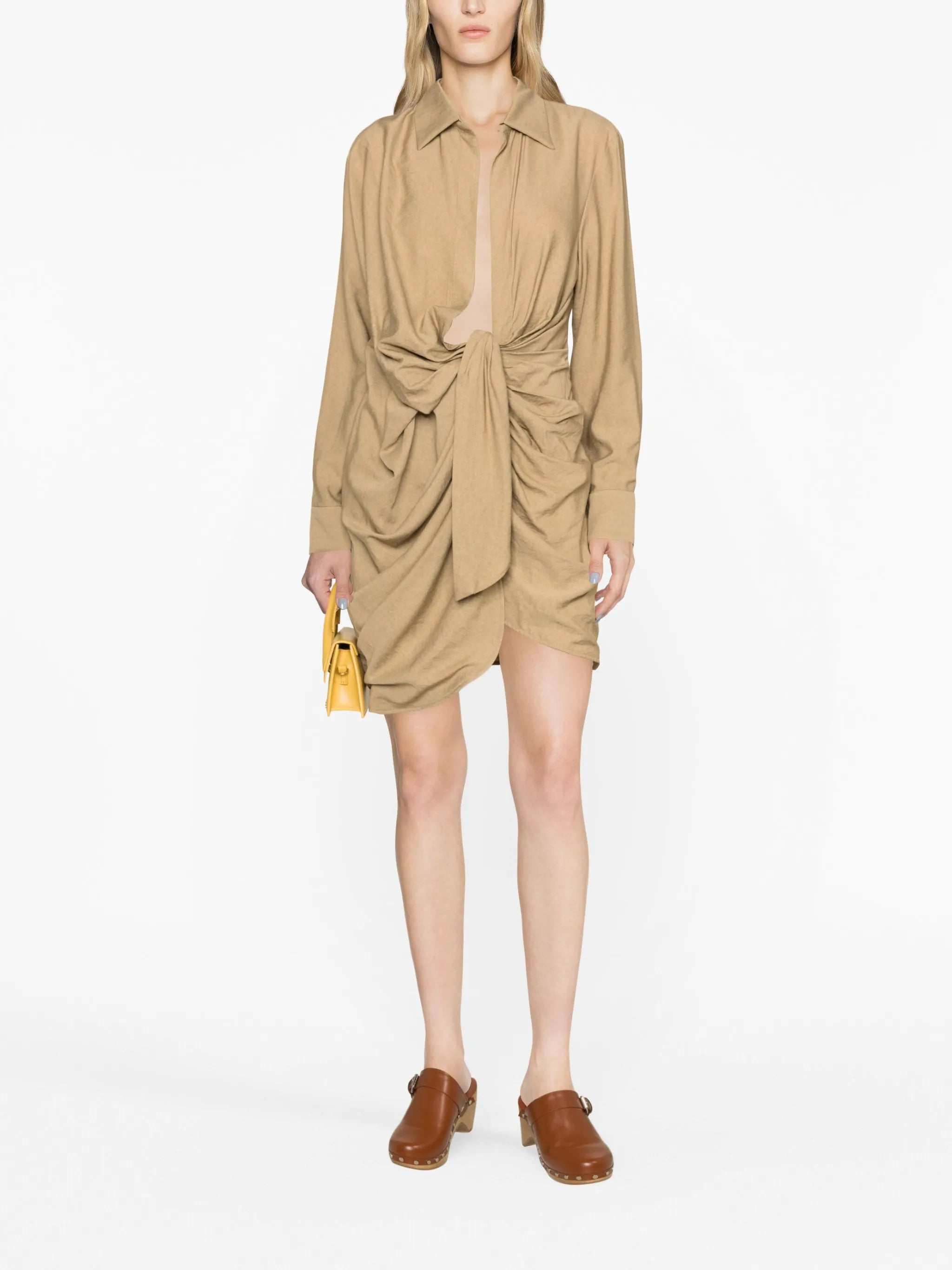 La Robe Bahia draped minidress