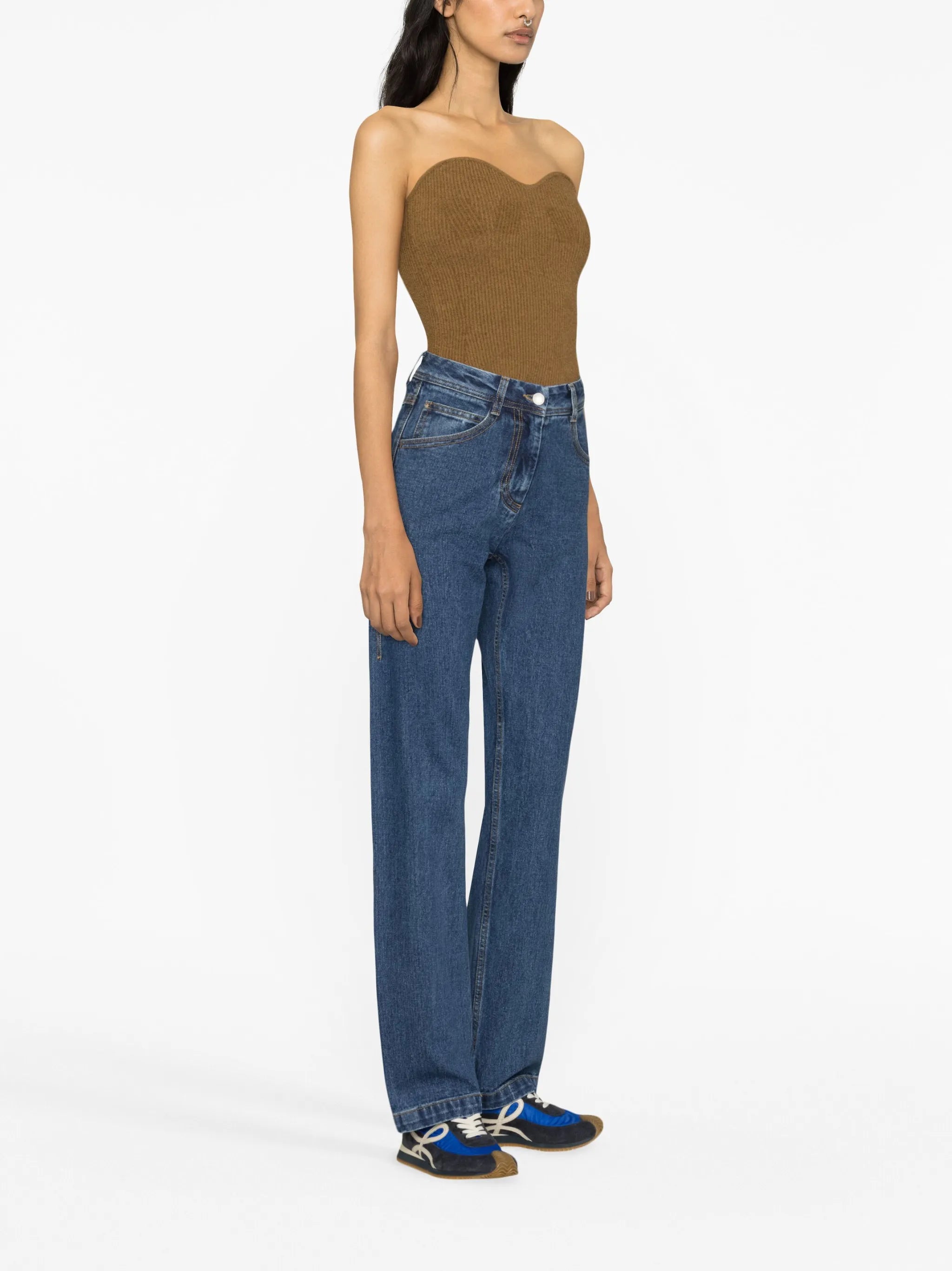straight-leg jeans