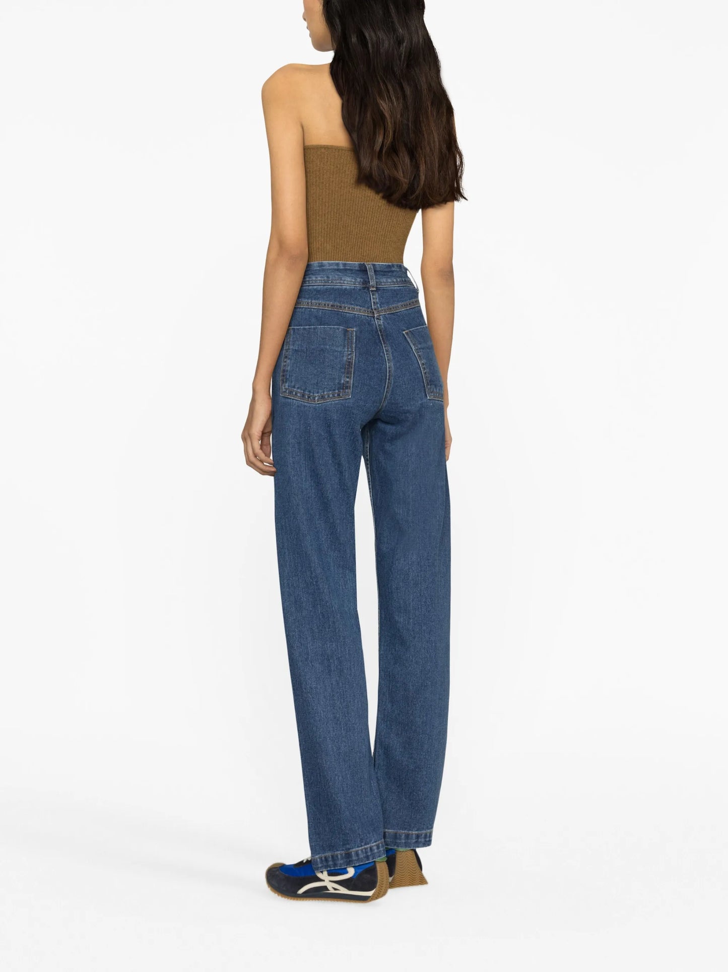 straight-leg jeans