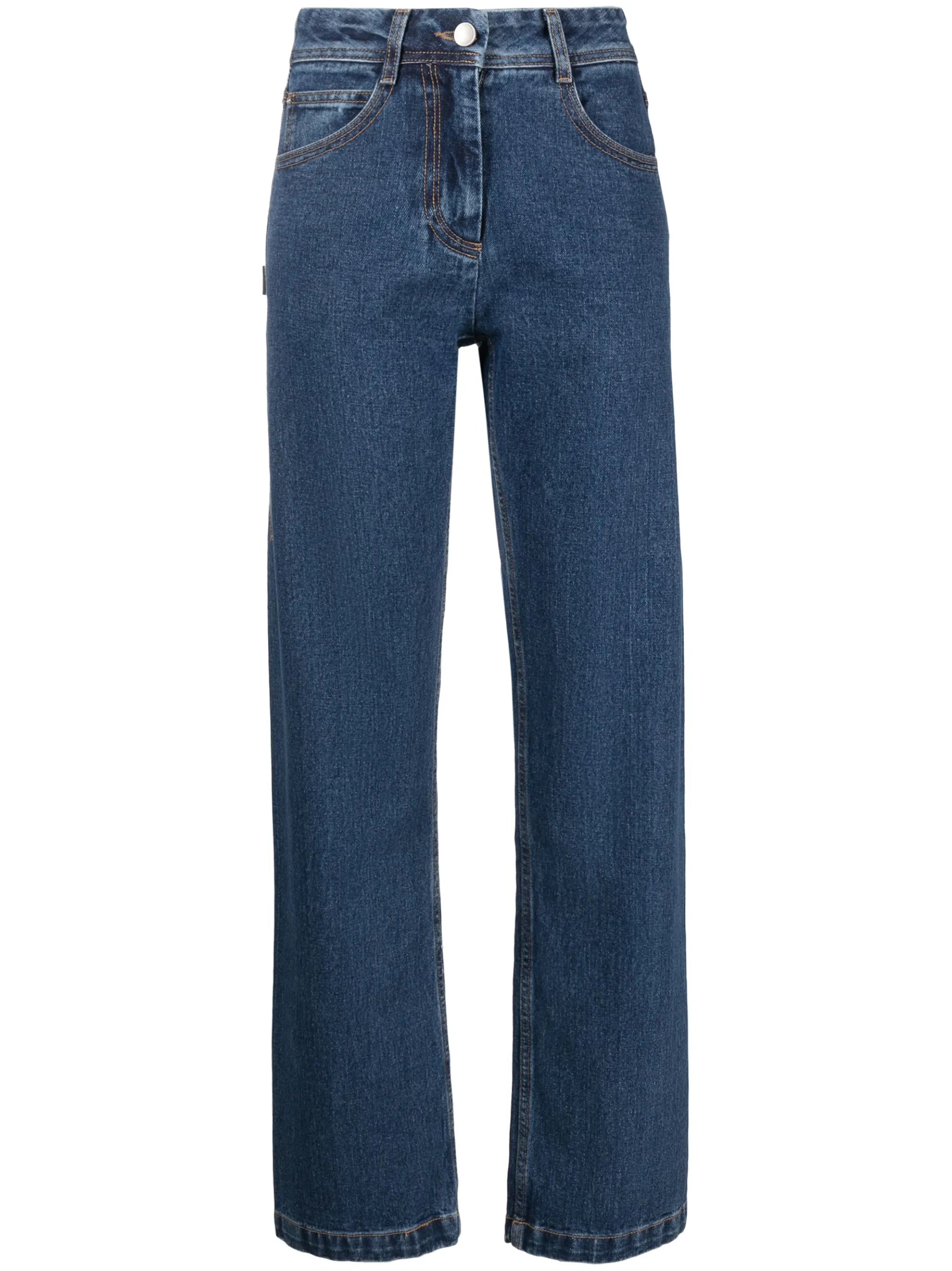 straight-leg jeans