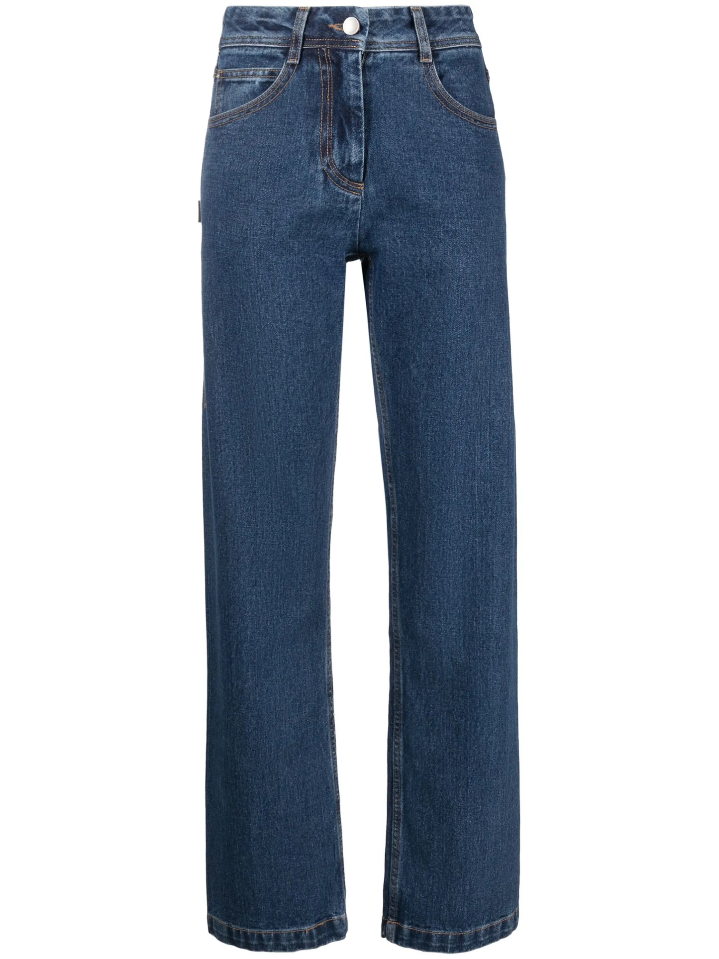 straight-leg jeans