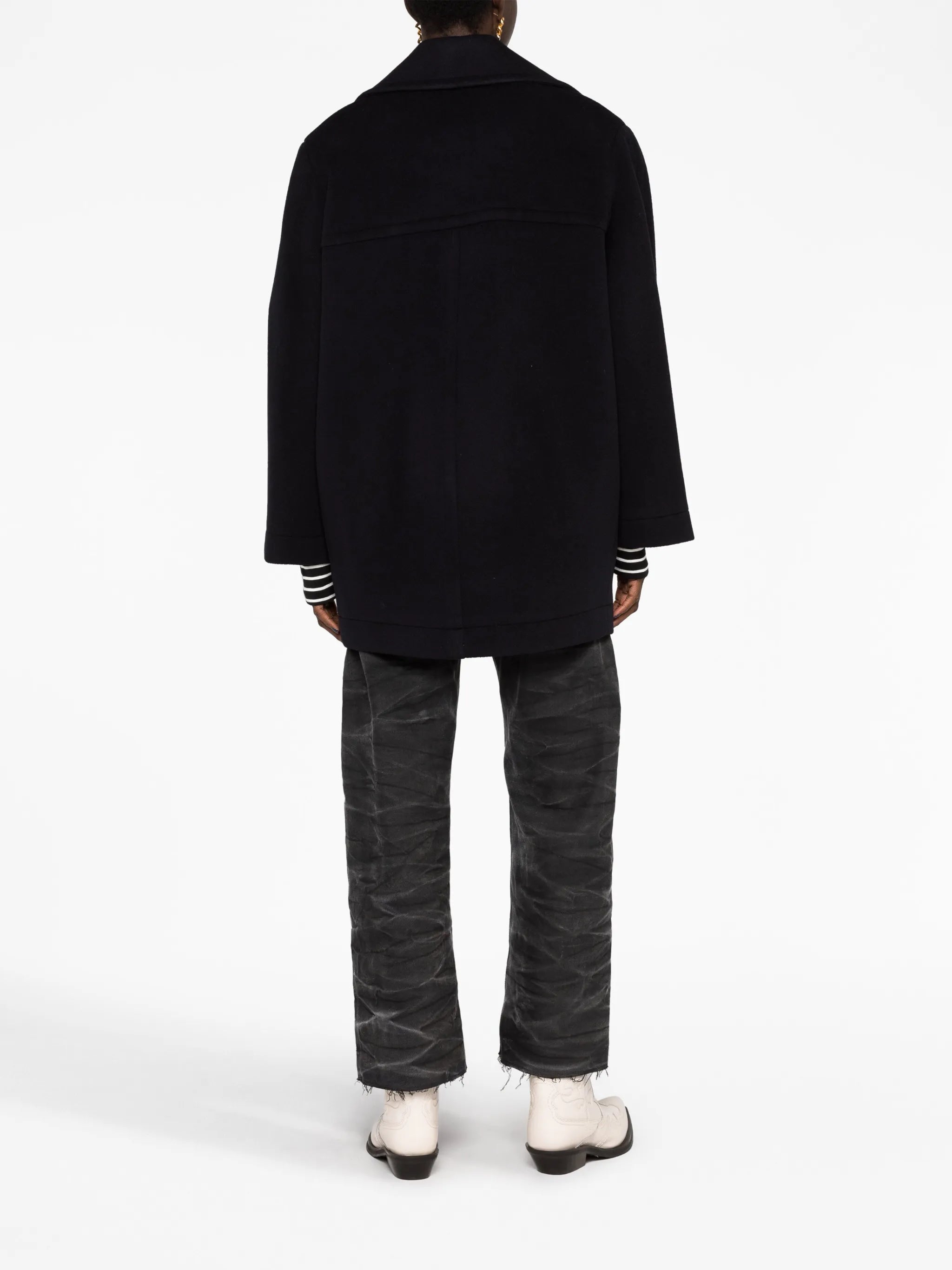 wool-blend peacoat