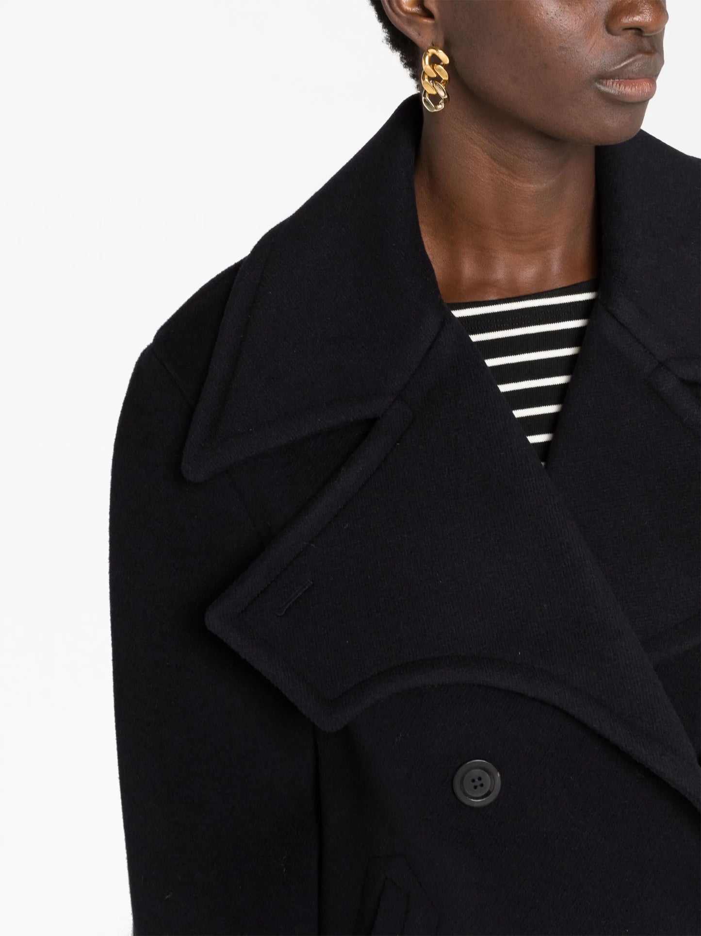 wool-blend peacoat